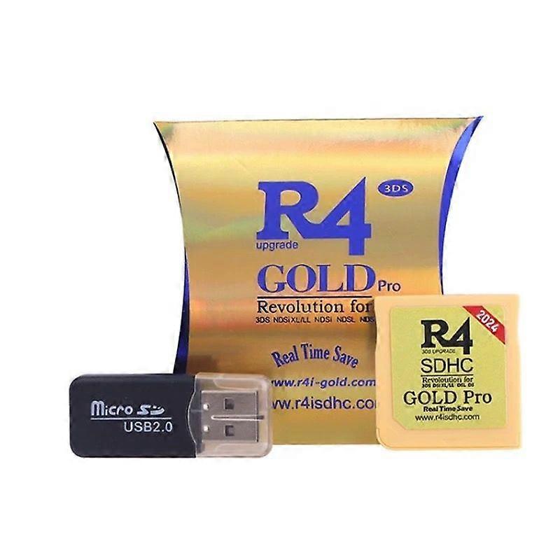 2025 R4 Gold Pro Sdhc R4i 2021 For Ds/3ds/2ds/ Revolution Cartridge / 32g Sd Card