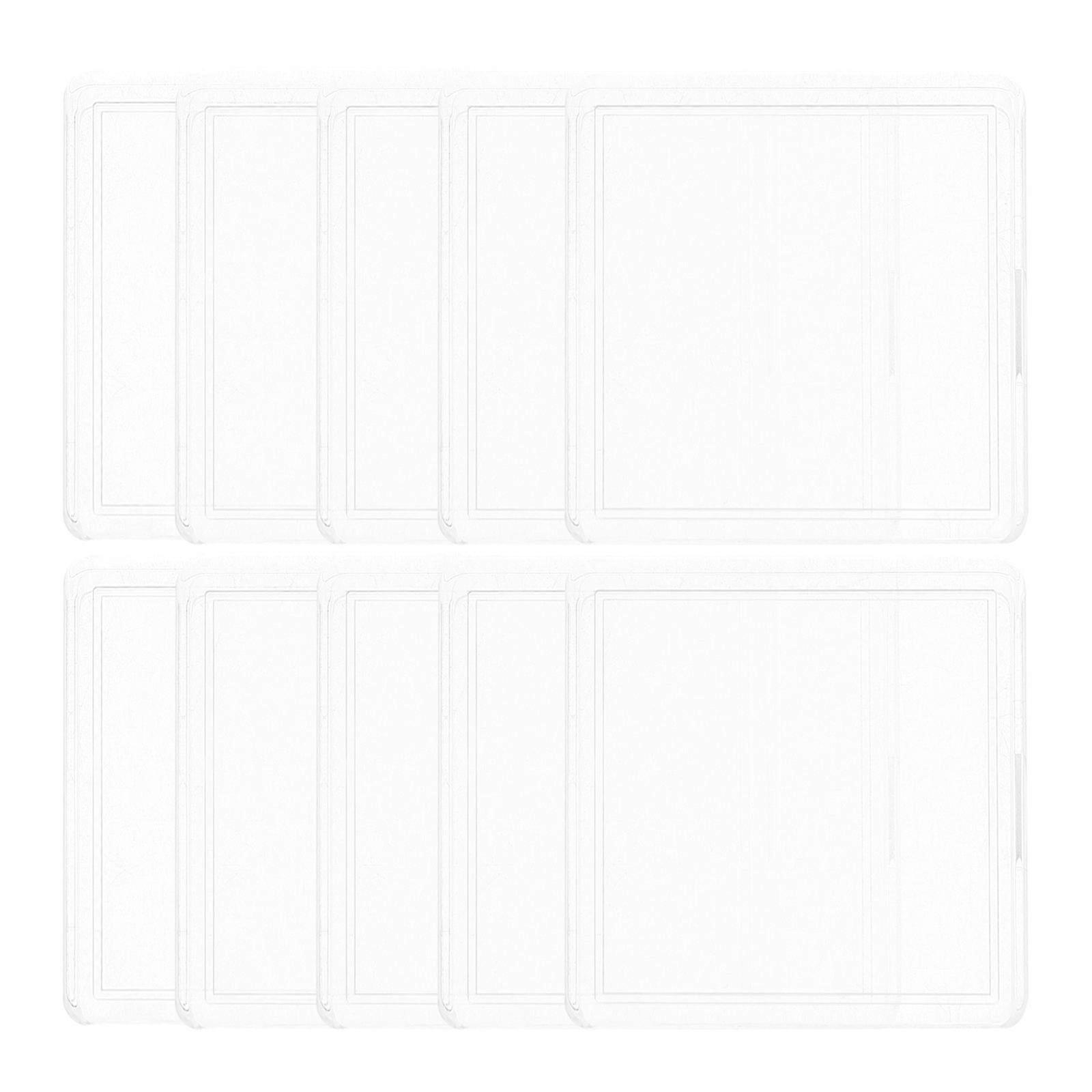 Playing Card Container 10Pcs Clear Plastic Box Designed For Card Storage Gaming Experience 4.10X4.10X0.60CM Protective