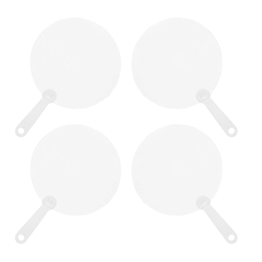 Blank Graffiti Fans for DIY Painting Using 4Pcs Mini Handheld Fans Set