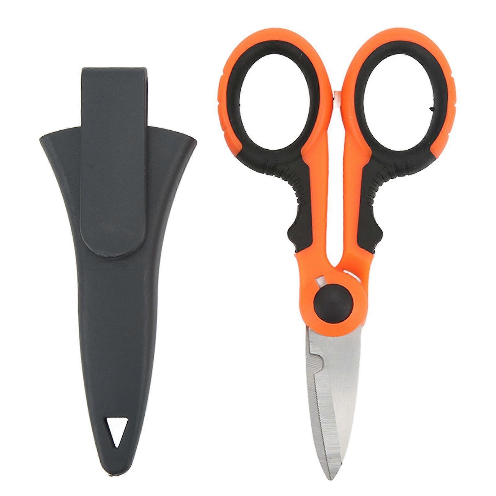 Fishing Line Scissors Small Portable Ergonomic Mini Fishing Scissors Fishing Line Cutters with Anti Slip Handle