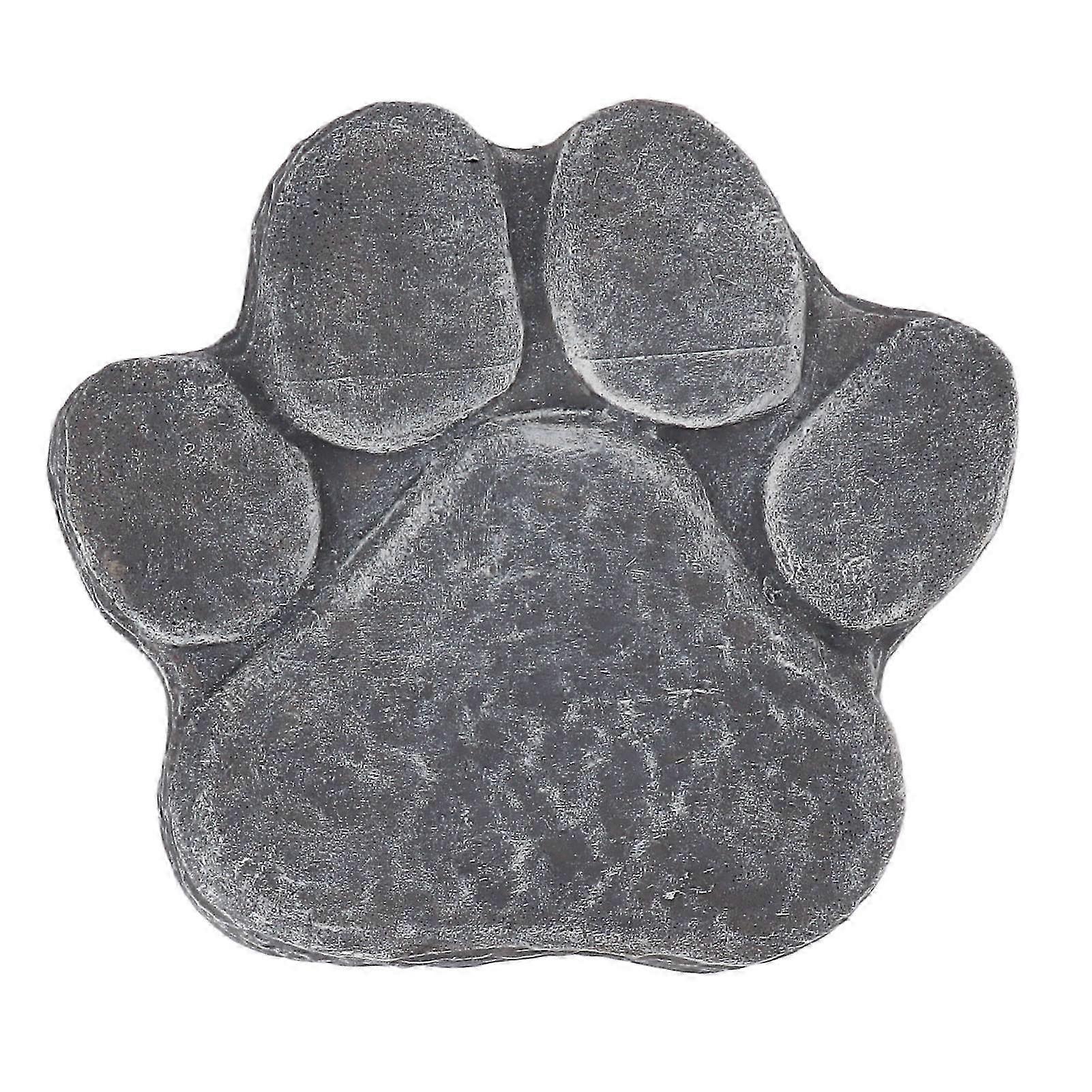Textured Concrete Mold, Paw Print Craft Mold With Space For Diy Lettering, Weatherproof Design Suitable For Outdoor Use, Non-Slip Stepping Stones, 202