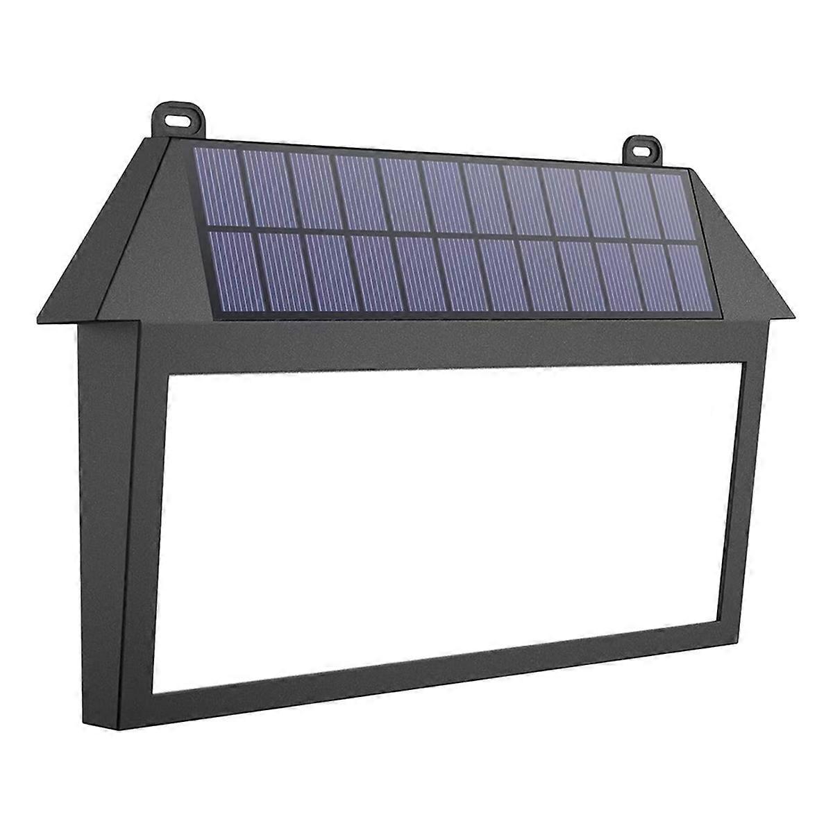 Solar Address Sign Light Outdoor Waterproof Lighted House Numbers with Number Stickers Wall Lamp for Home Garden