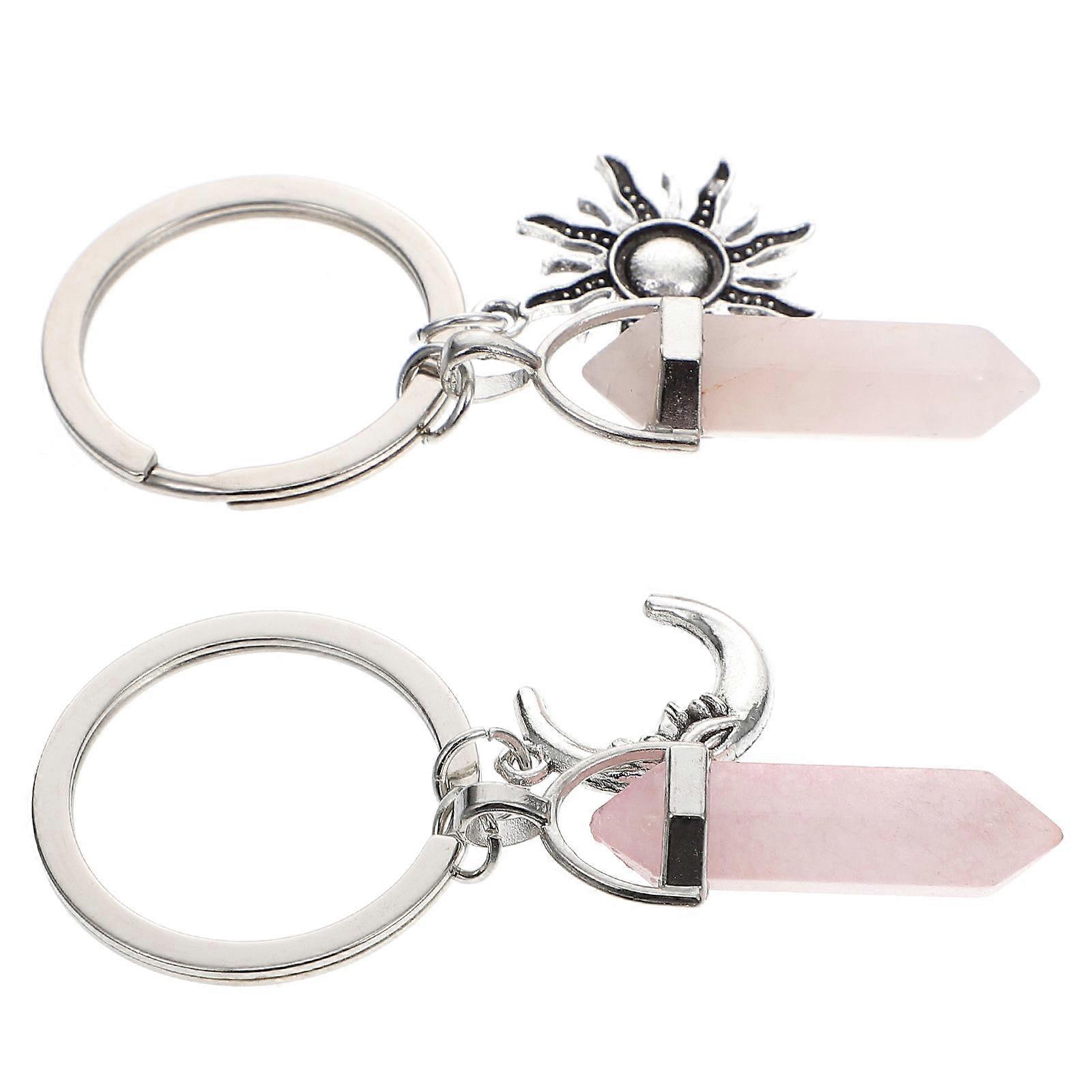 Decorative Key Holder Couples Key-Chains 4Pcs Set
