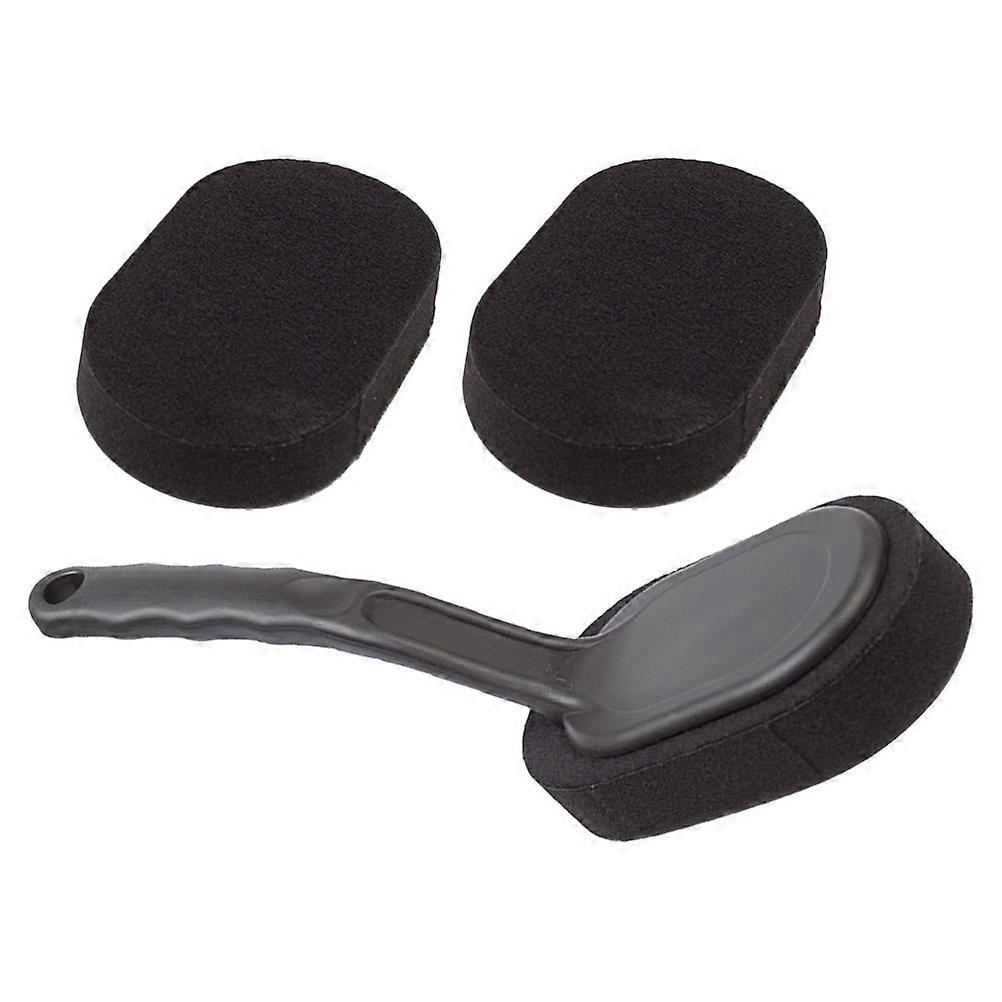 Tire Shine Brush for Car Cleaning with Handle Sponge Brush 2Sets