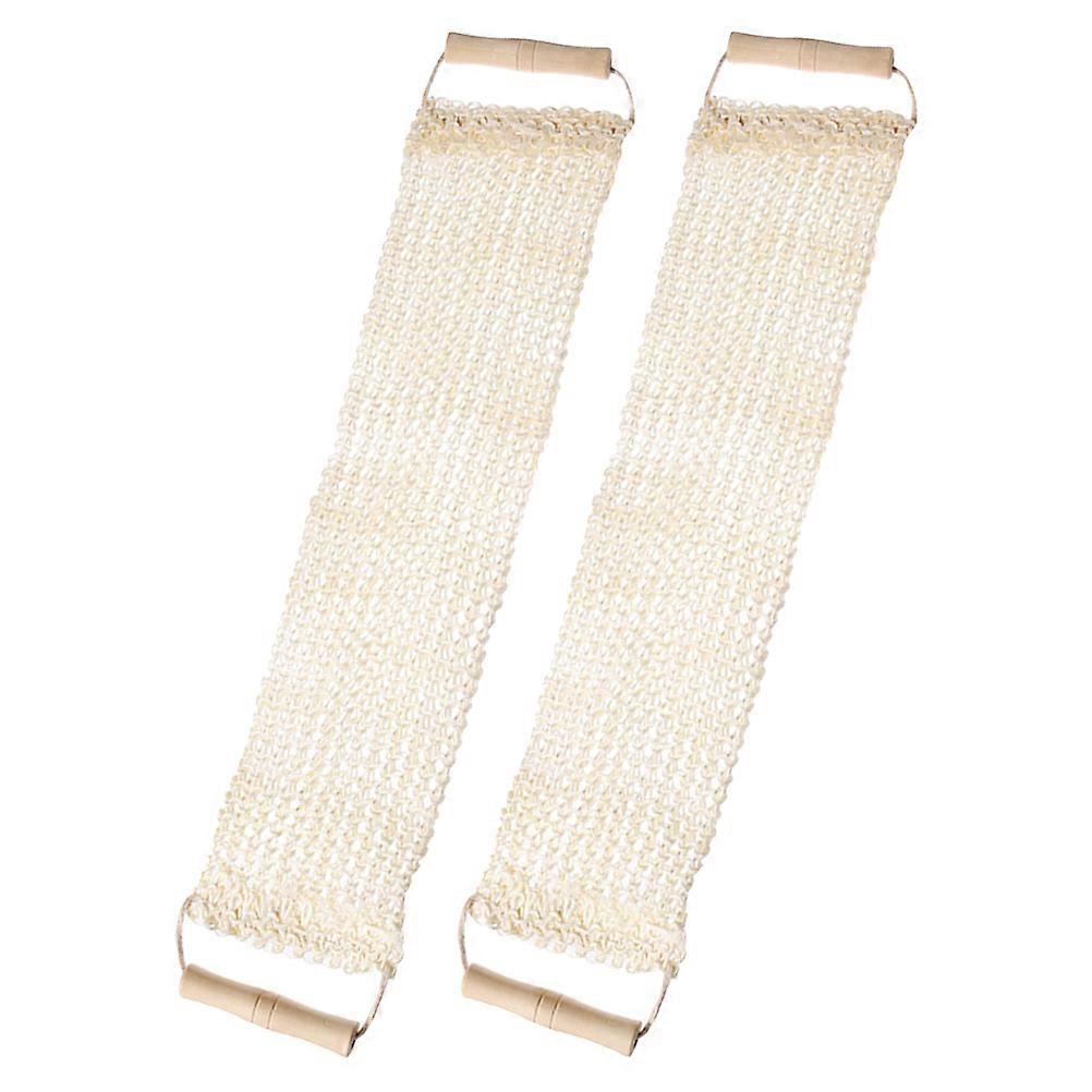 Bath Back Scrubber Wooden Handle for Deep Cleaning 10Pcs Set