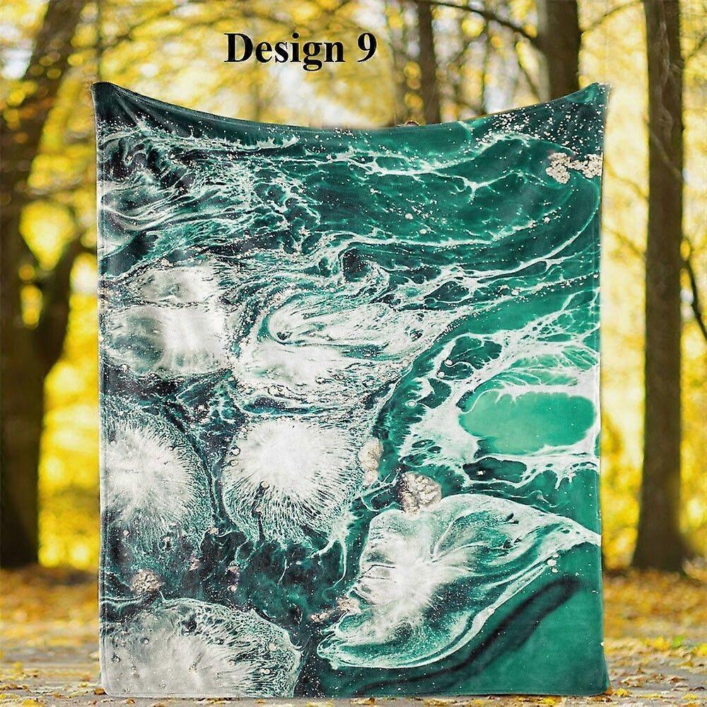 Mramorovaný mramorovaný teplý flanelový přehoz na postel pohovka gauč přehoz deka na dovolenou DH 086