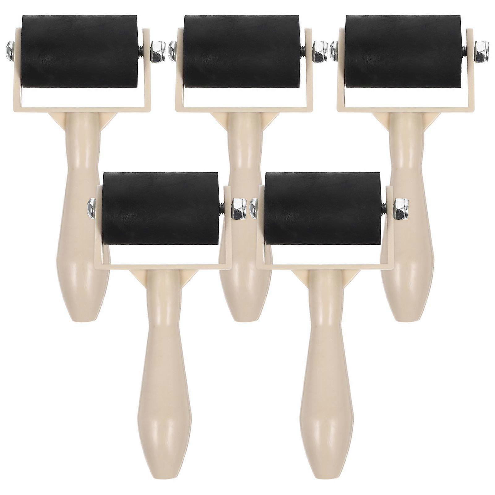 5 Pcs Printmaking Rollers Practical Printmaking Roller Brayer Printing Glue Stick for Kids