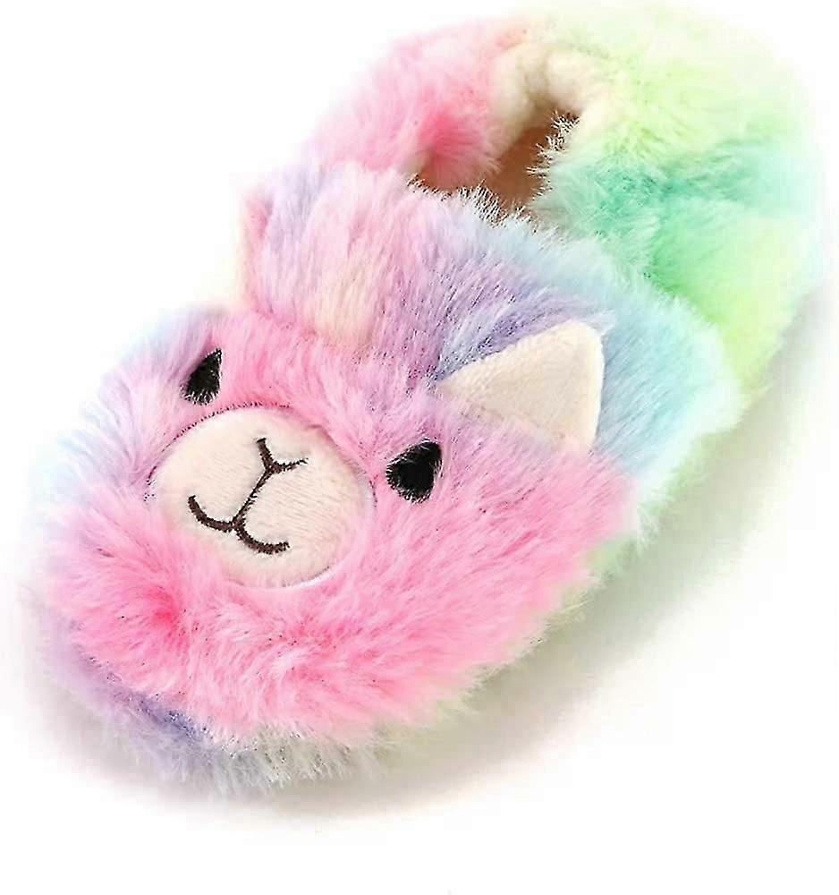 Pojkar Flickor Varm Plysch Djur Tofflor Barn Vinter Inomhus HushållsskorZZ31