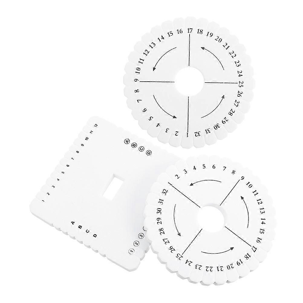 Weaving DIY Craft Disc Set Of 6 Pcs For Handcrafted Braiding And Skill Development With White EVA Material For Indoor Activities
