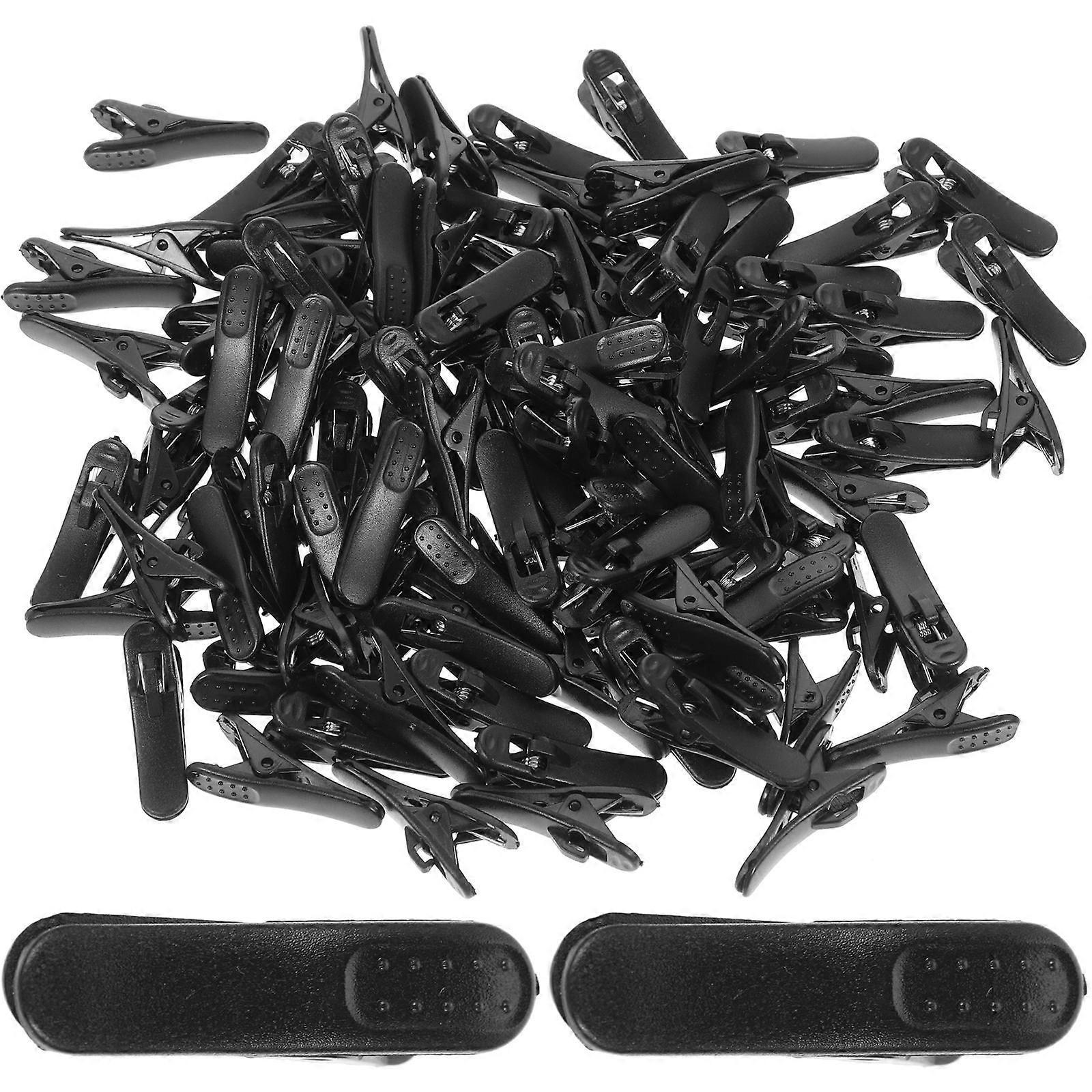 Headphone Cord Clips 200Pcs For General Users Black Duckbill Shape Simple Design Cable Management Working Exercise Hiking