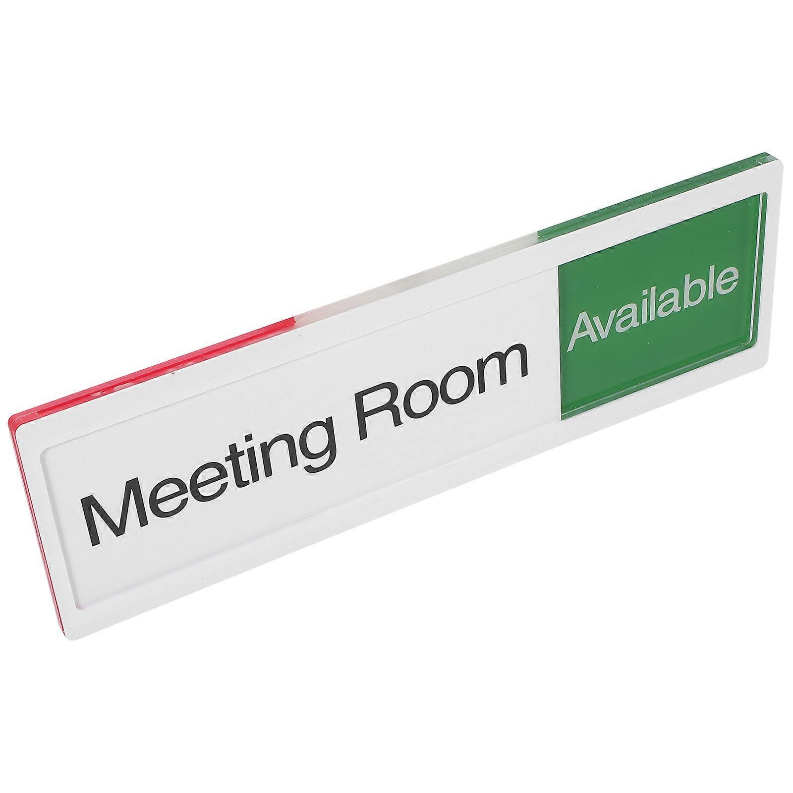 Acrylic Privacy Door Indicator Sign For Office Use 25X8CM Room Status Indicator 3Pcs