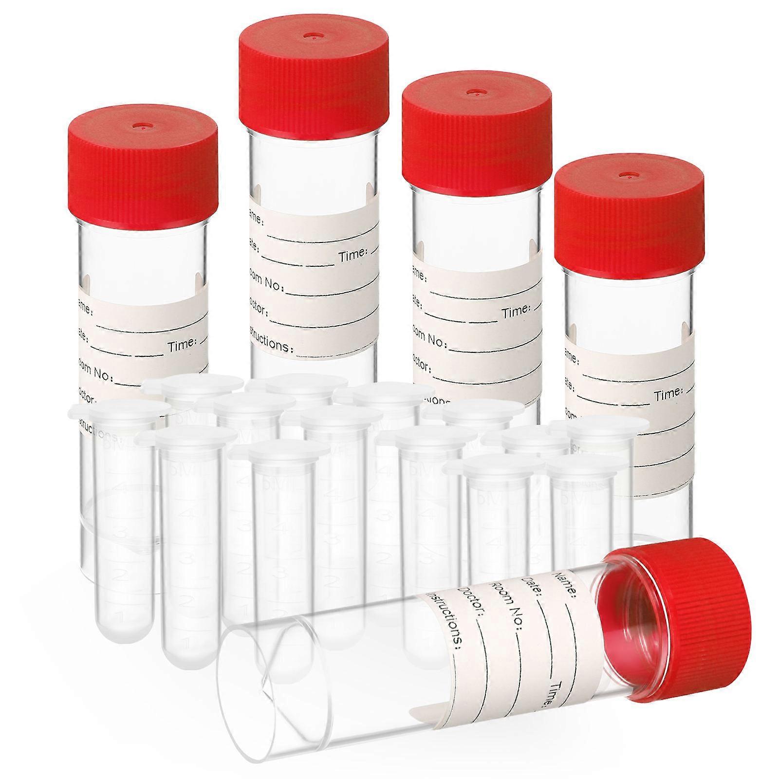 Test Bottle Sample 205Pcs Set Suitable For Biological Experiments Clear Plastic Storage For Various Liquids