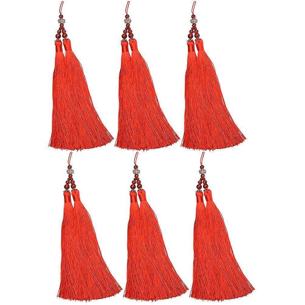 Beaded Tassel Ornaments 18Pcs Functional Decorations For Flute Bags Fans Compact Lightweight Design