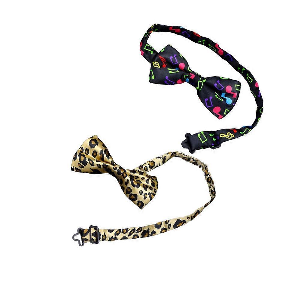 Wedding Bow Tie Bow Tie for Decoration 2Pcs Printed Stylish Accessory