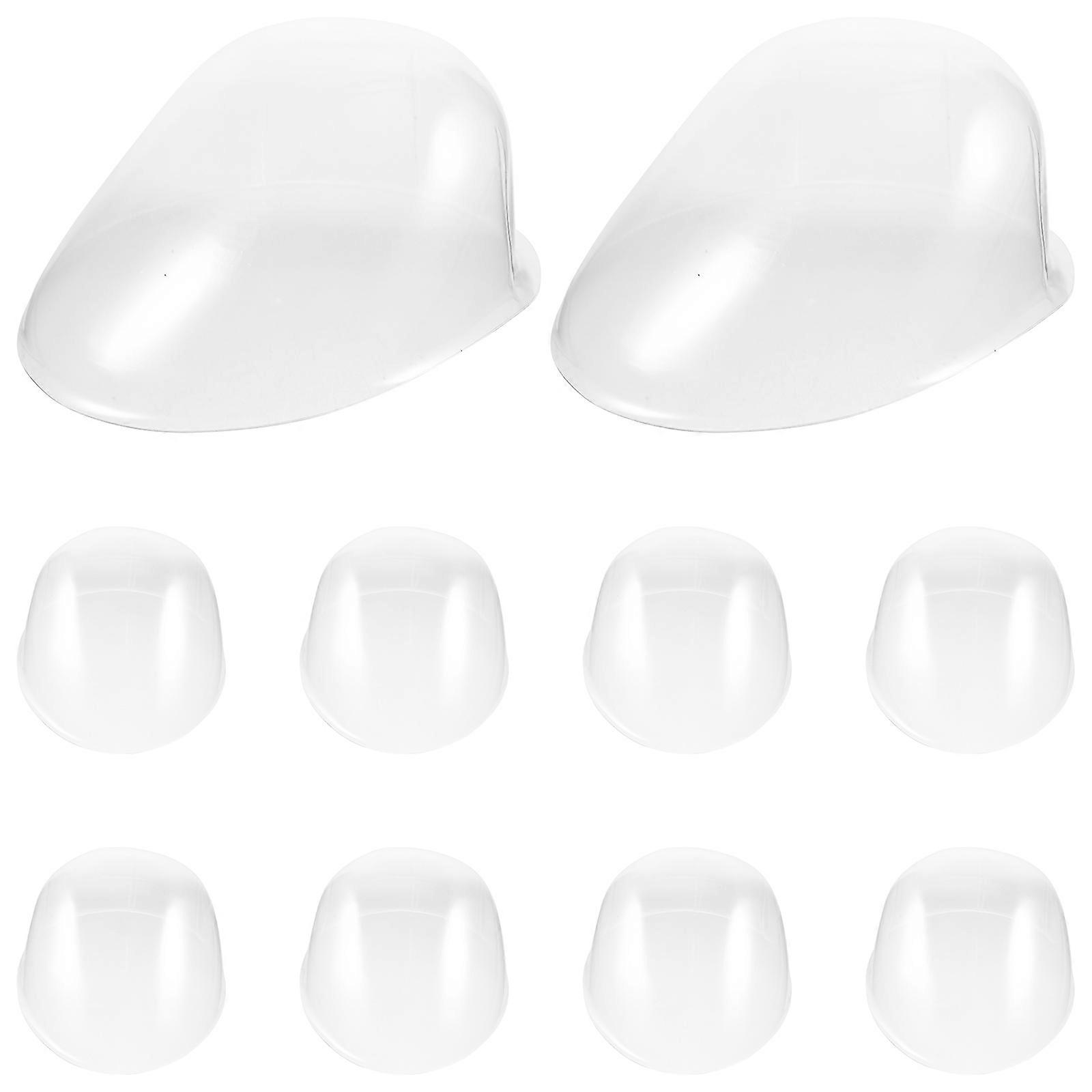 20Pcs Plastic Hat Shaper for Peaked Cap Support Transparent