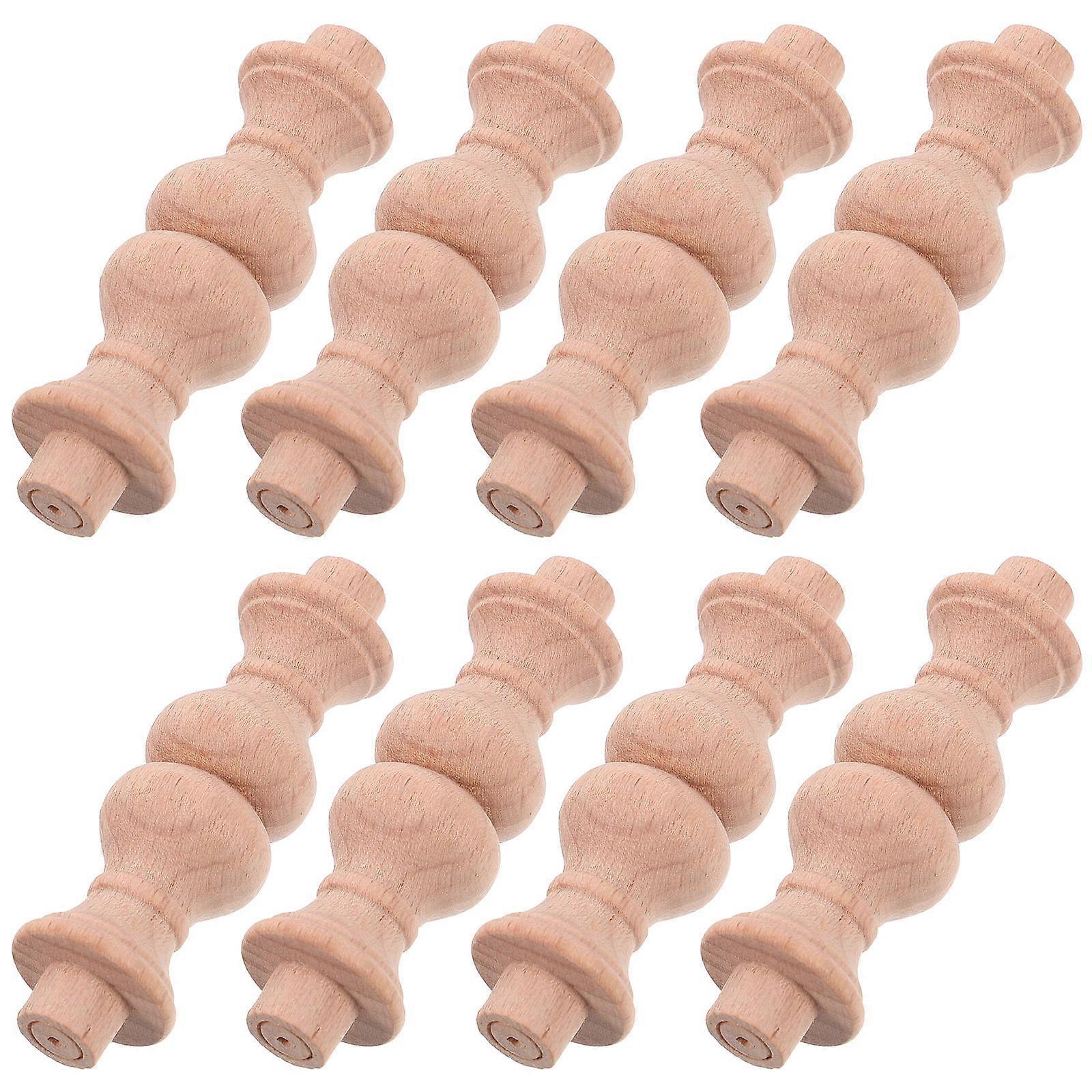 Craft Wooden Balusters 20 Pcs Handcrafted Spindle Shape For Interior Decoration And Homeowners