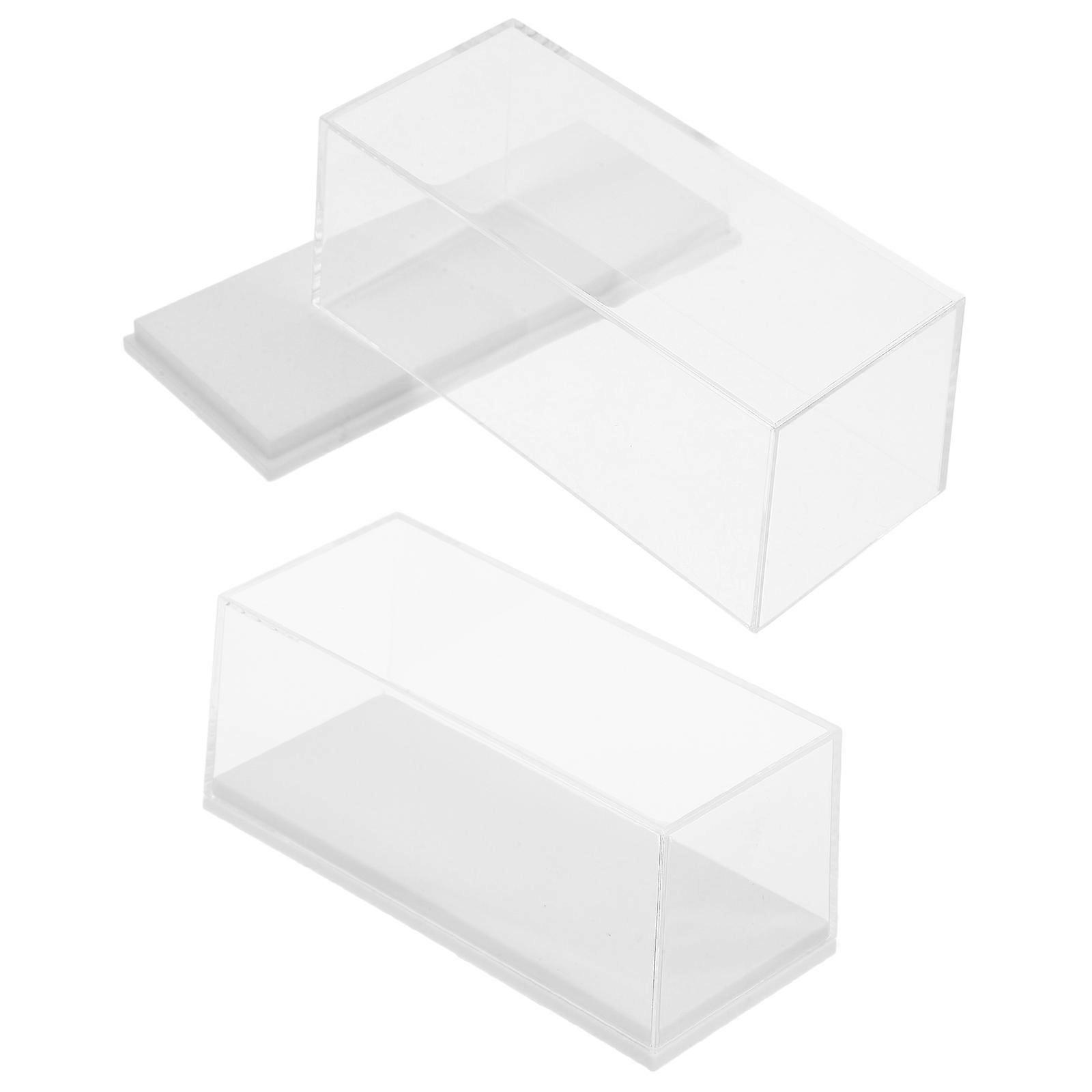 Model Car Display Case for Storage 6Pcs Acrylic Boxes for Model Cars