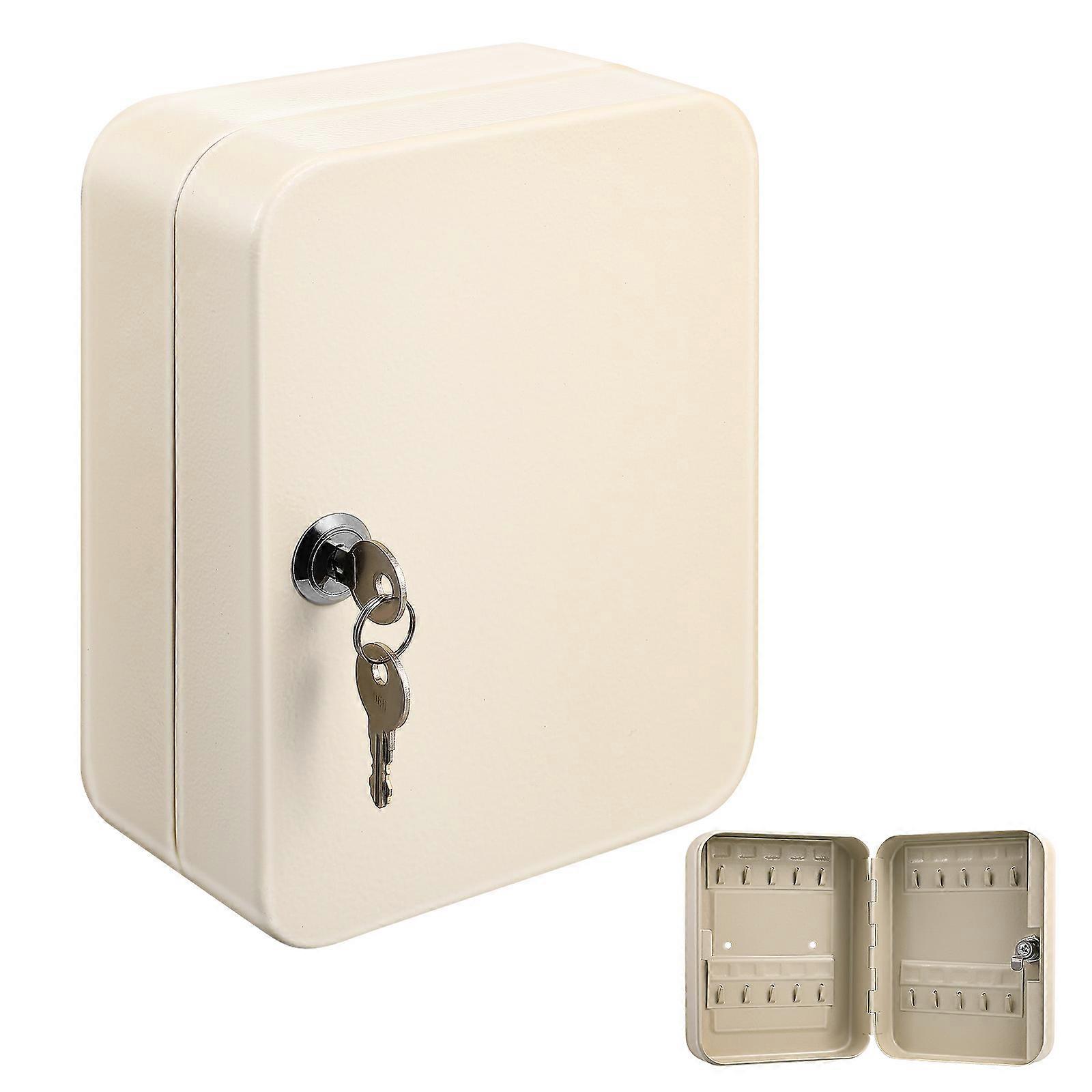 Key Cabinet Organizer with Lock for Safe Storage 2Pcs Wall Mount