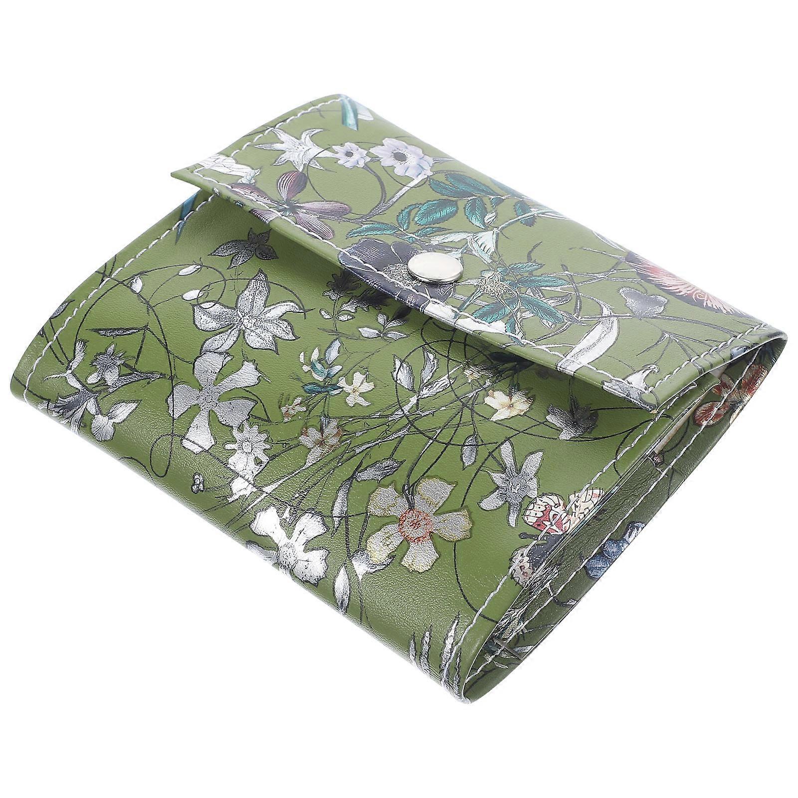 Pills Case Storage Bag Holder PU for Protection Use 2Pcs Portable