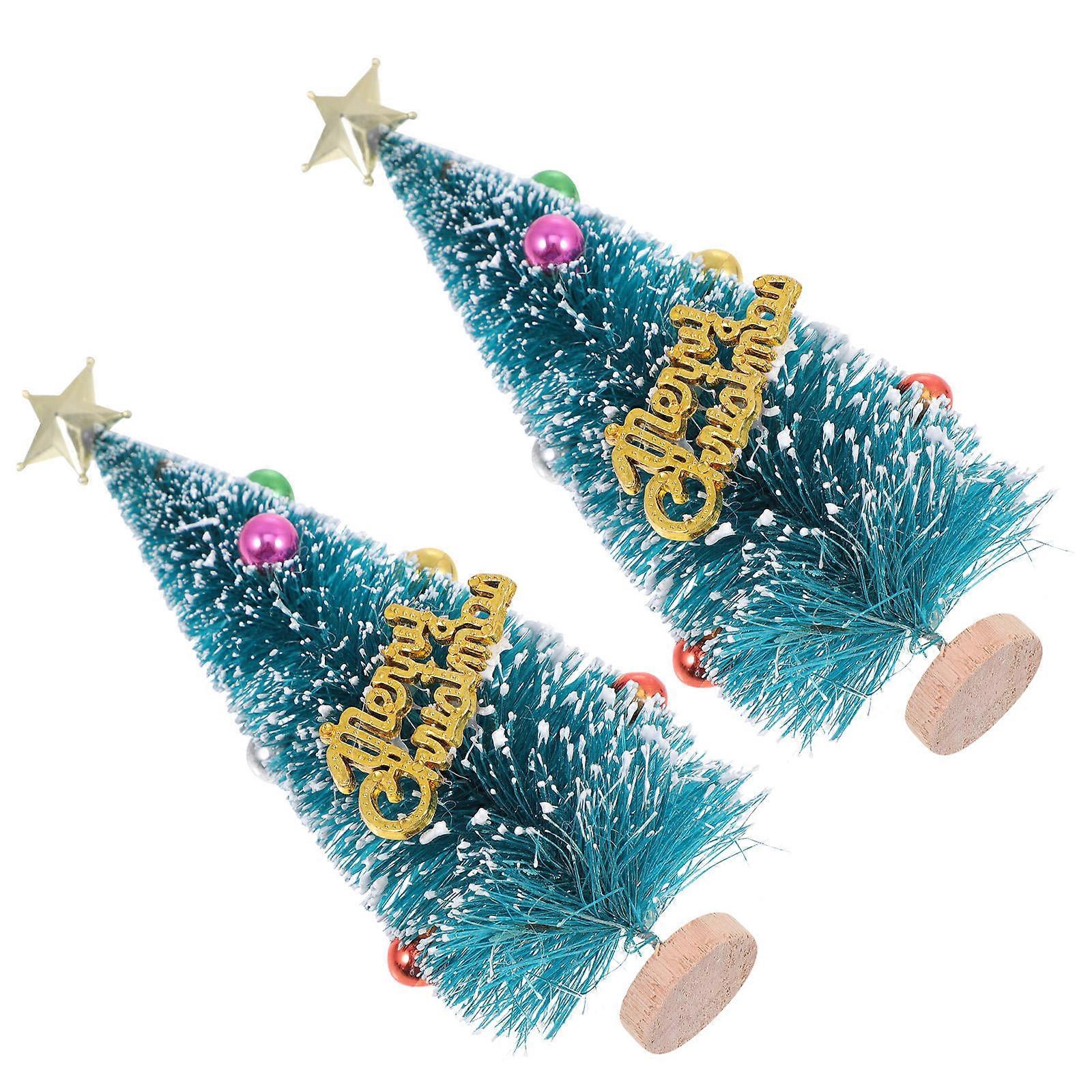 Decorative Tree Ornament Artificial Xmas Tree for Decoration 10Pcs