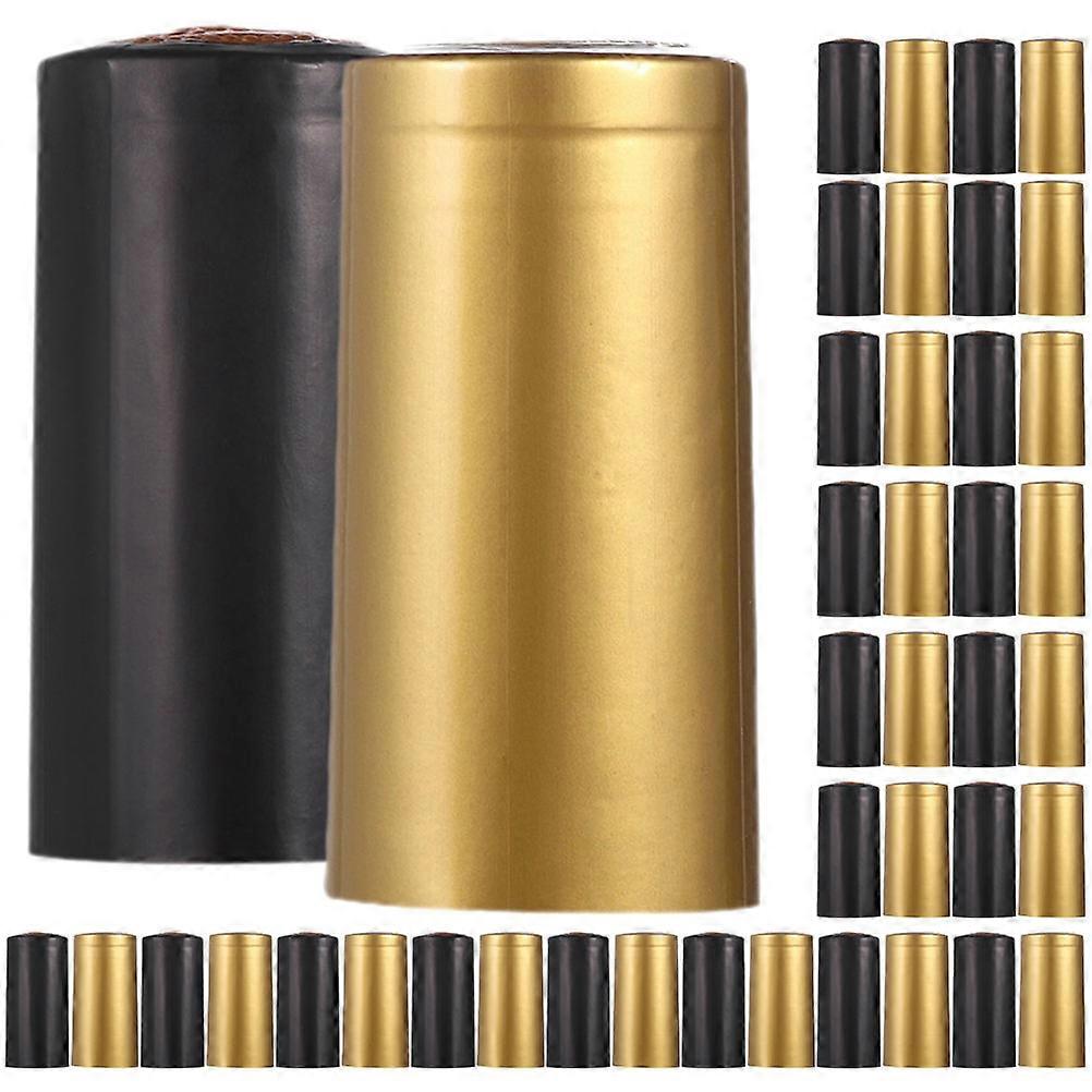 Seal Caps 600 Pcs Assorted Color PVC Shrink Wrap Heat Sealing for Shop and Home Use