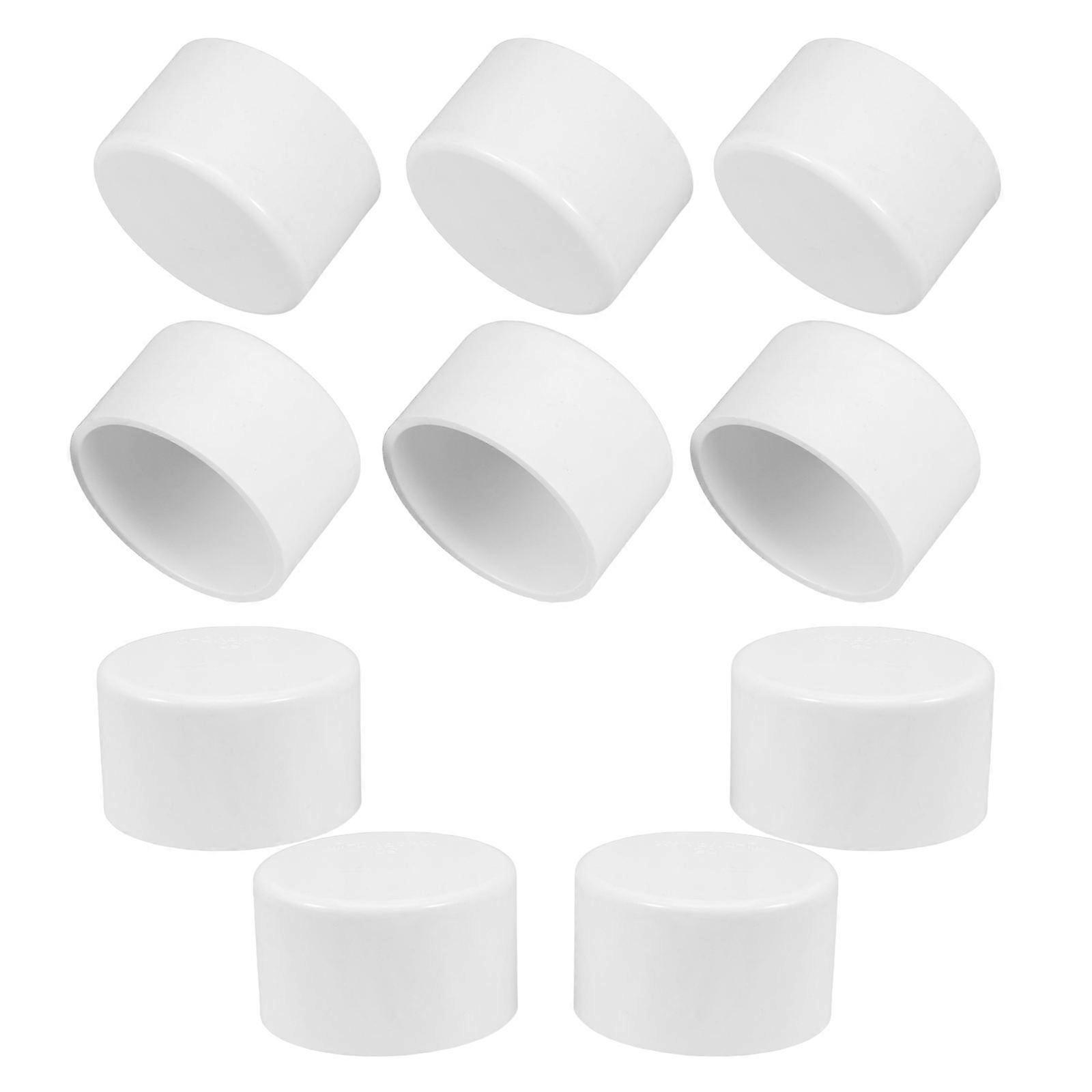 PVC Pipe End Caps Pipe End Plugs for Plumbing Projects 40Pcs