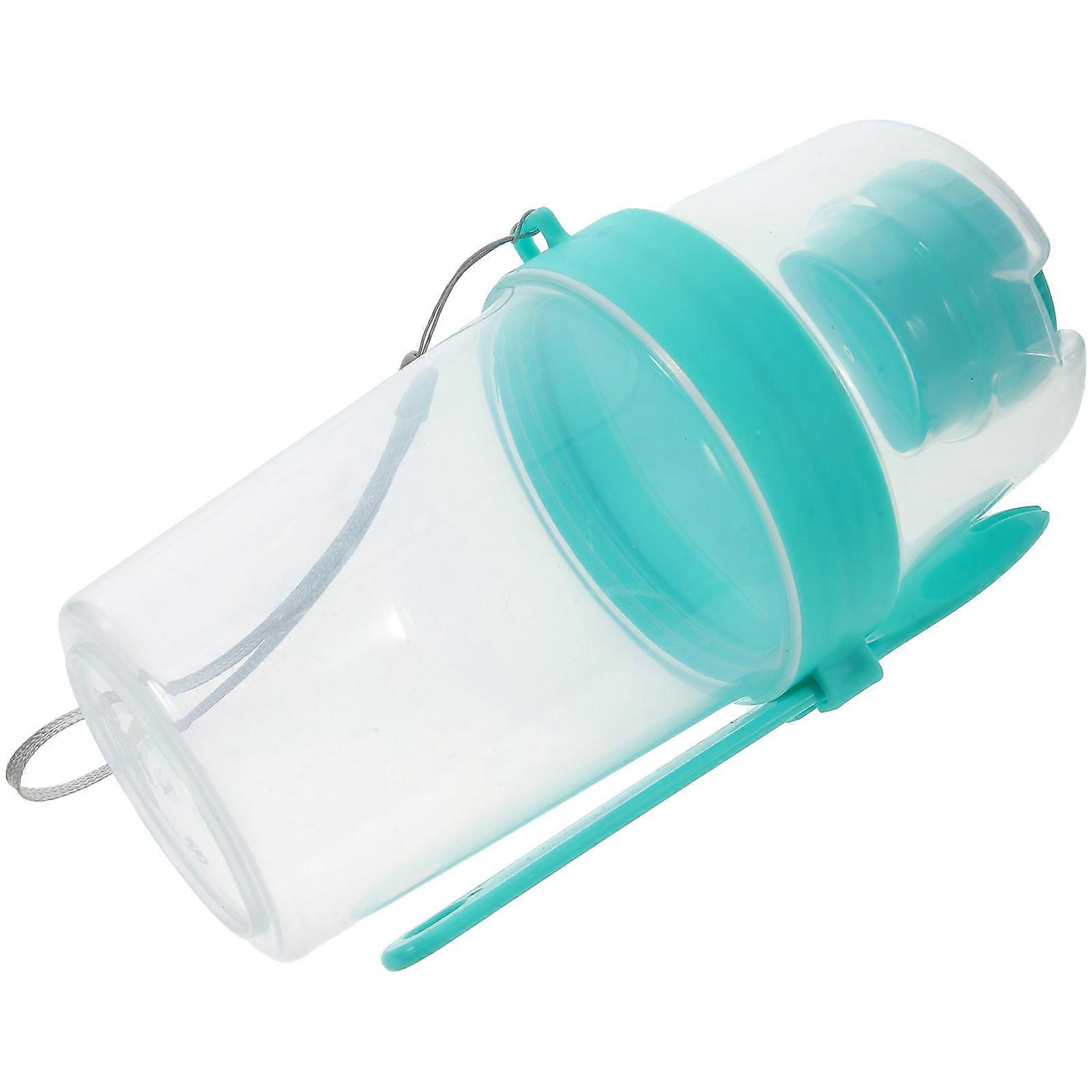 Breakfast Salad Cup Portable Overnight Oats Container with Spoon Double Layer Airtight Jars Everyday Use 18.5X9X9CM Green Easy to Carry 1Set