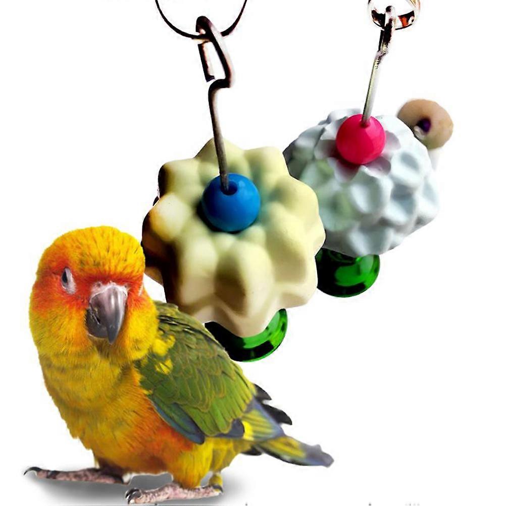 Parrot Chewing Toys Bird Chew Toys Stone For Parrots Foot Exercise Promotion Assorted Color 10Pcs