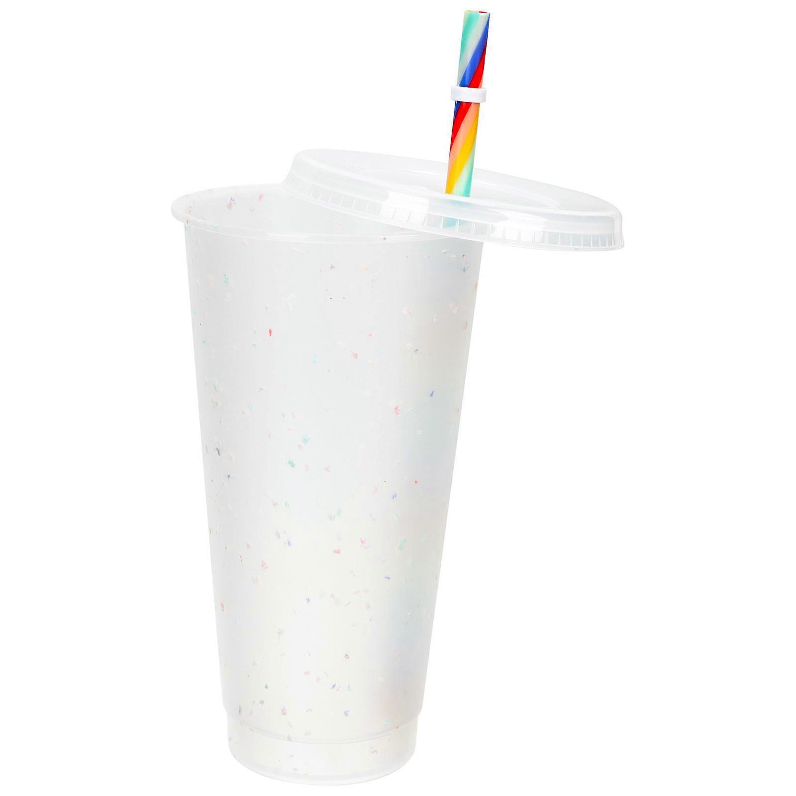 Large Capacity Drinking Cup 1 Set Straw Cup Material for Colleagues