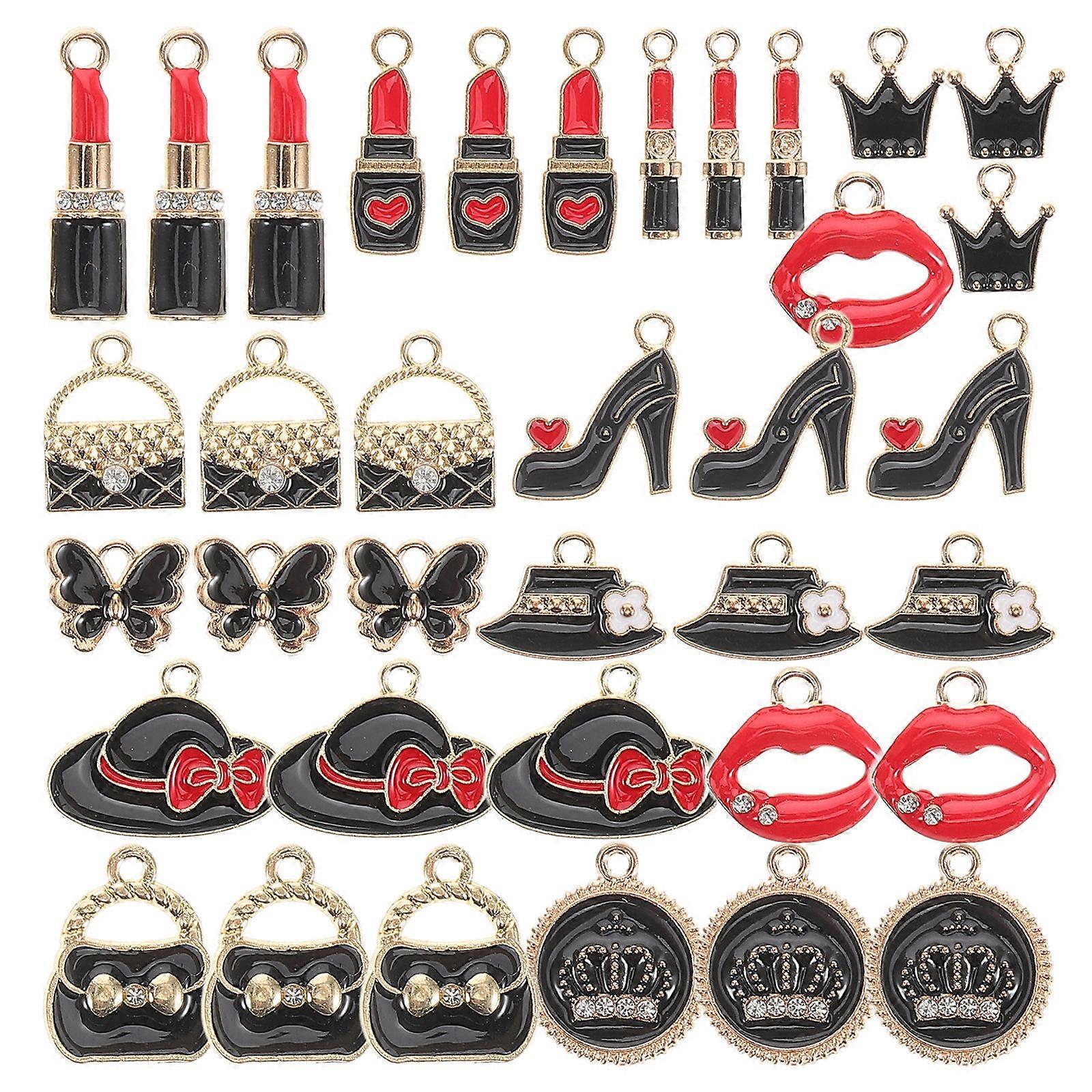 Mixed Style Makeup Pendant for Decoration 72Pcs Collection