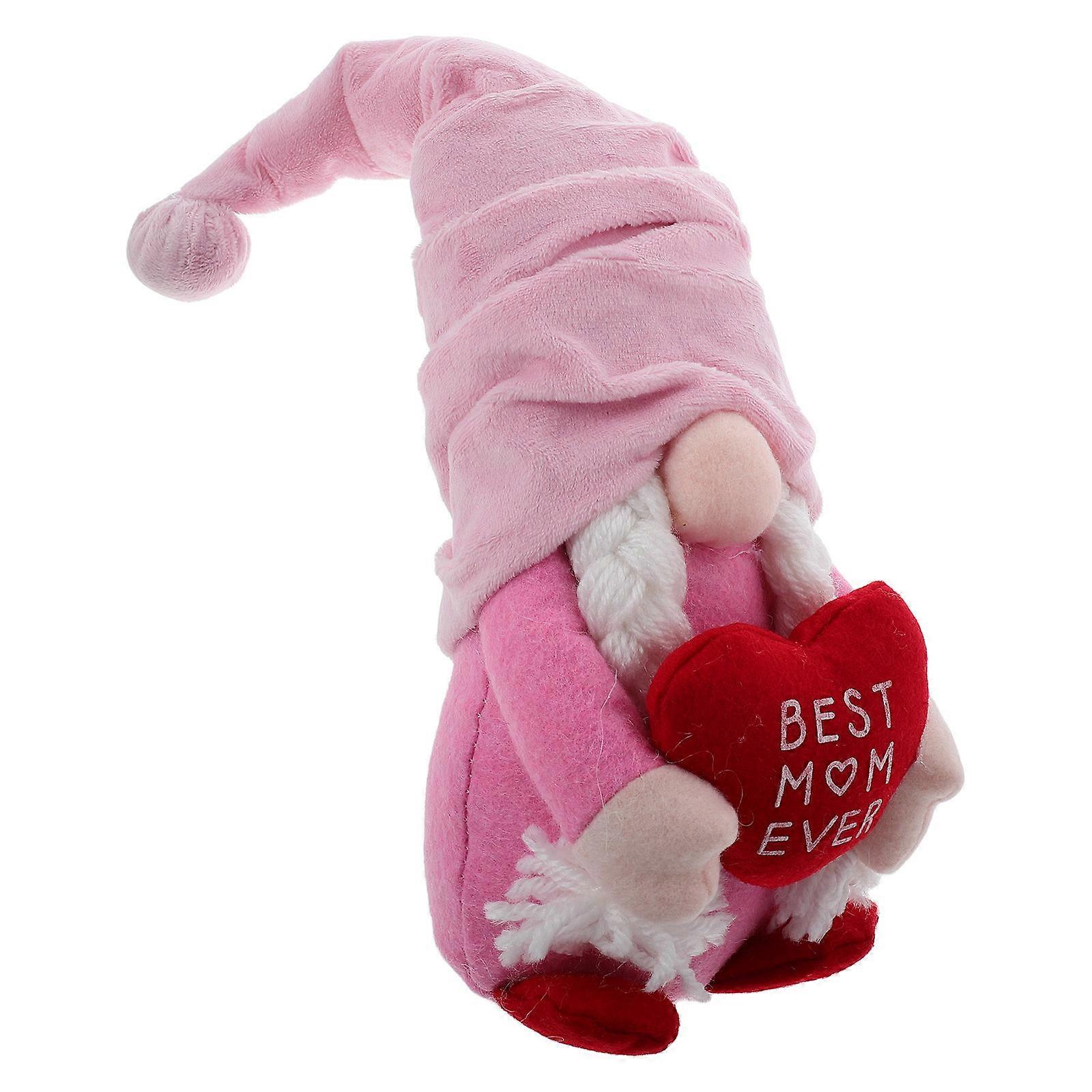 Mother's Day Valentines Day Gnome Plush Decorations for Tabletop 4Pcs Set