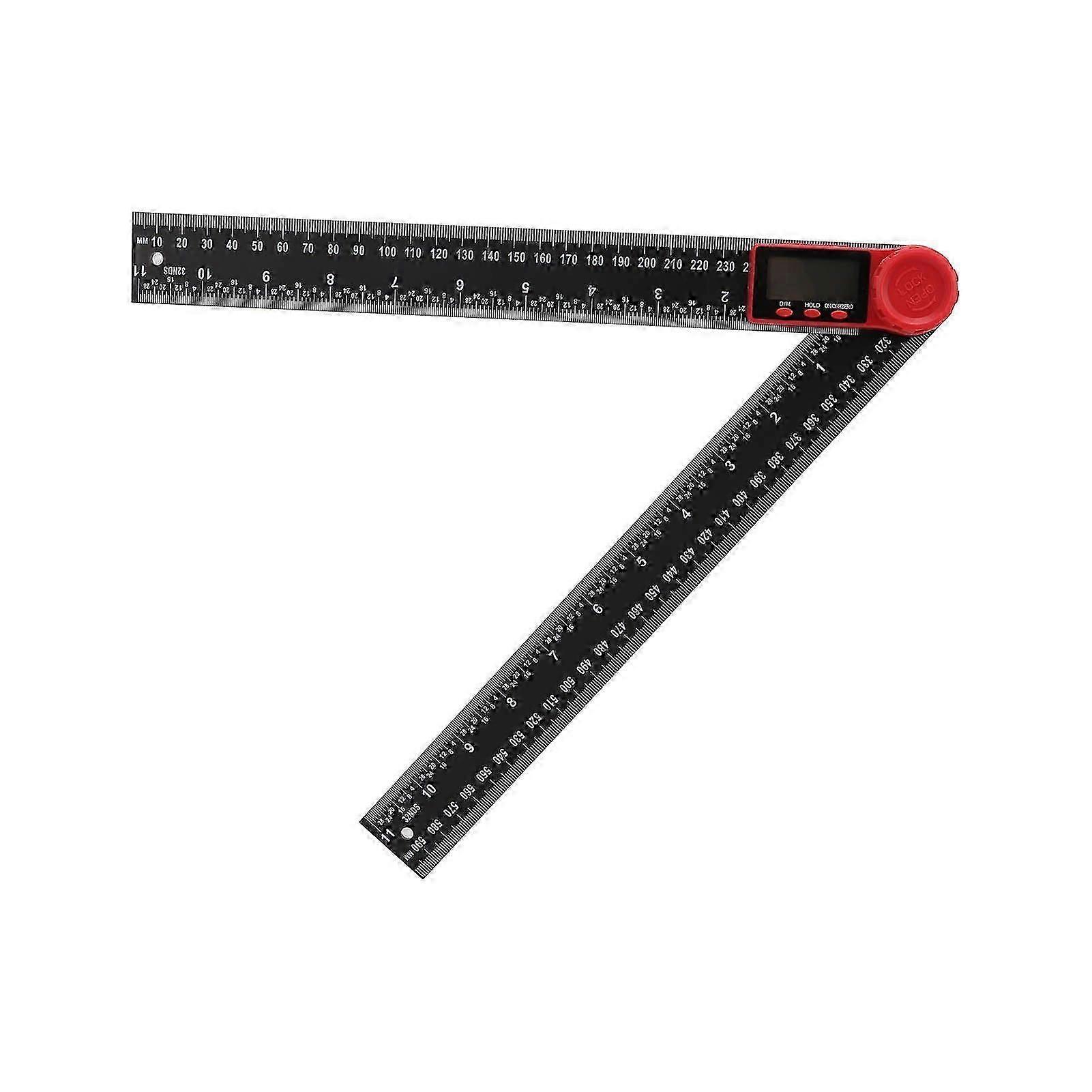 High quality Digital Angle Ruler 2 in 1 Plastic Angle Ruler Protractor Black