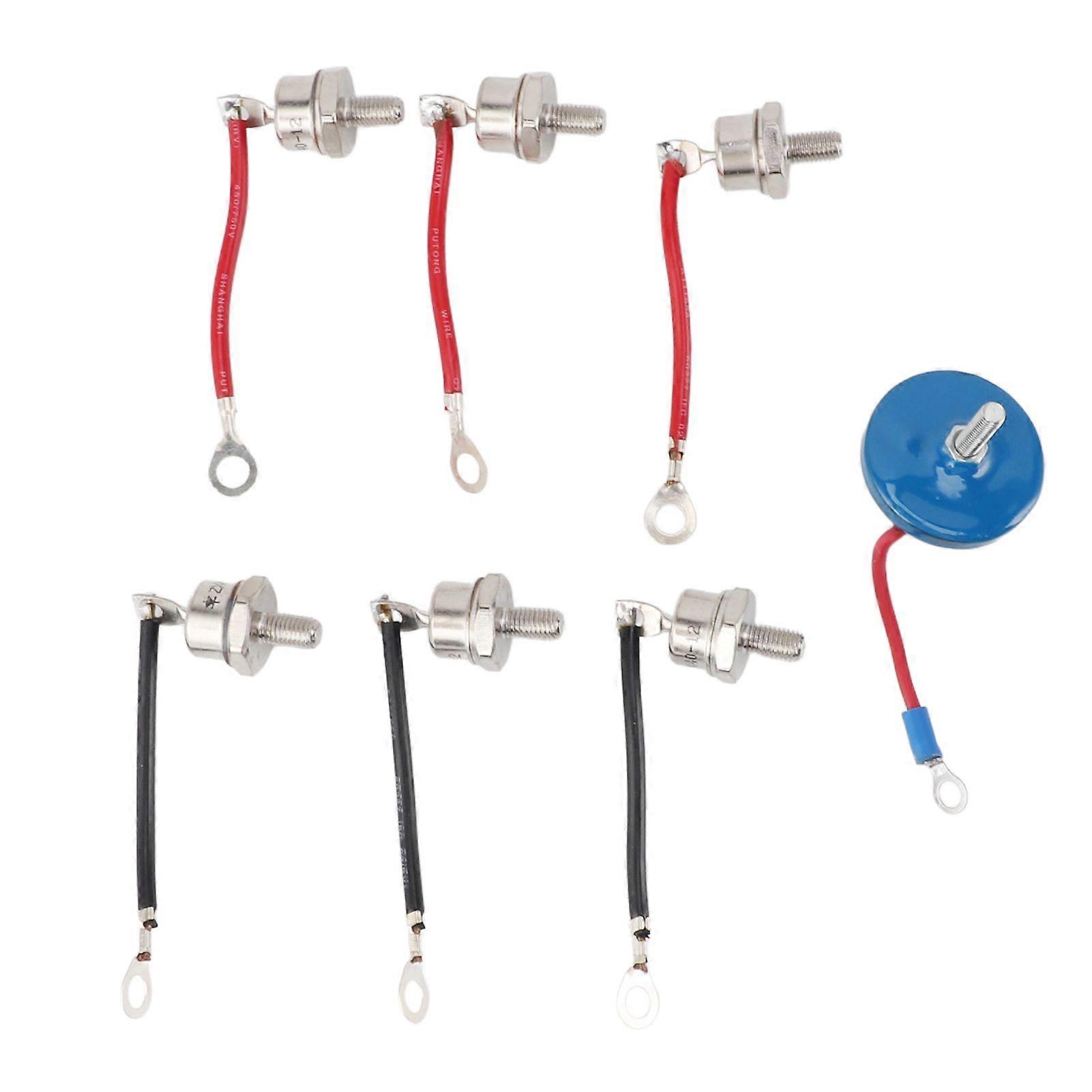 Diode Rectifier Kit 3 Positive 3 Negative 8cm Line RSK5001 Rotating Diode Rectifier Kit for Generators