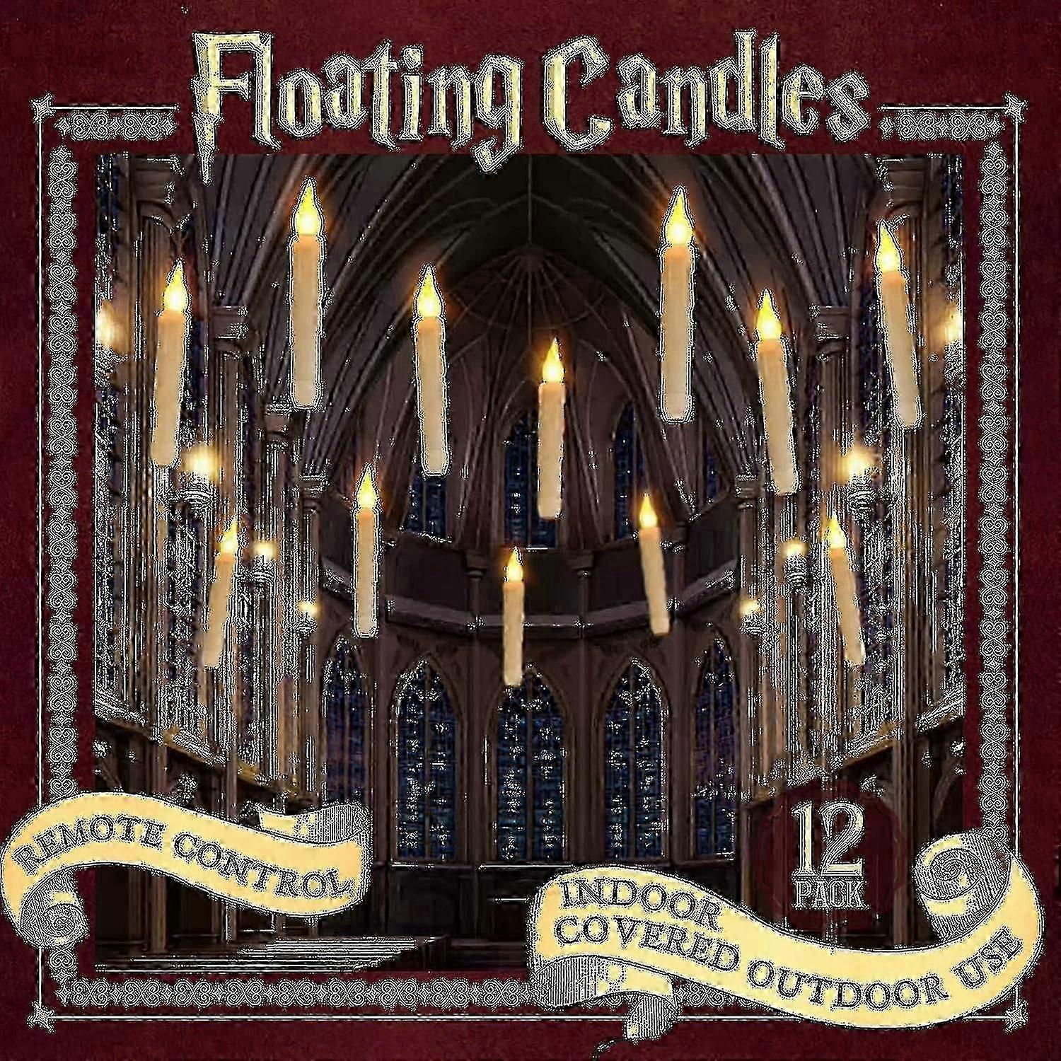 Halloween Decor Floating Led Candles With Remote Control-xinhan