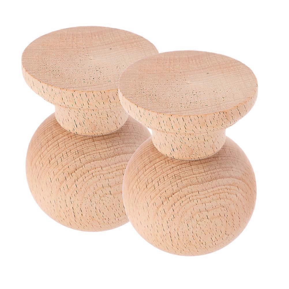 Solid Wood Ball Finial Decorative Finials for Indoor Staircase 8Pcs