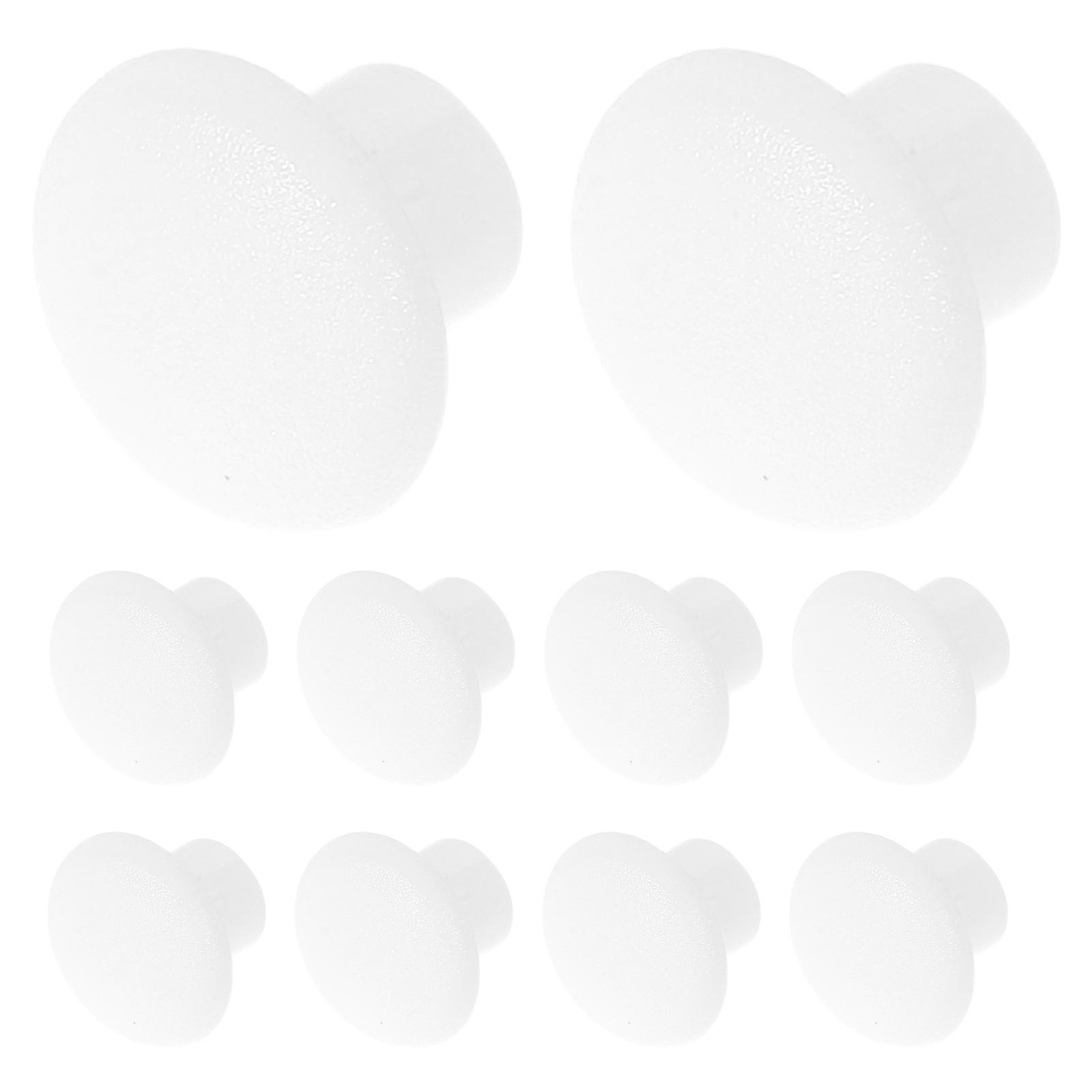 Plastic Screw Covers Hole Plug Covers for Home 2500Pcs White Round