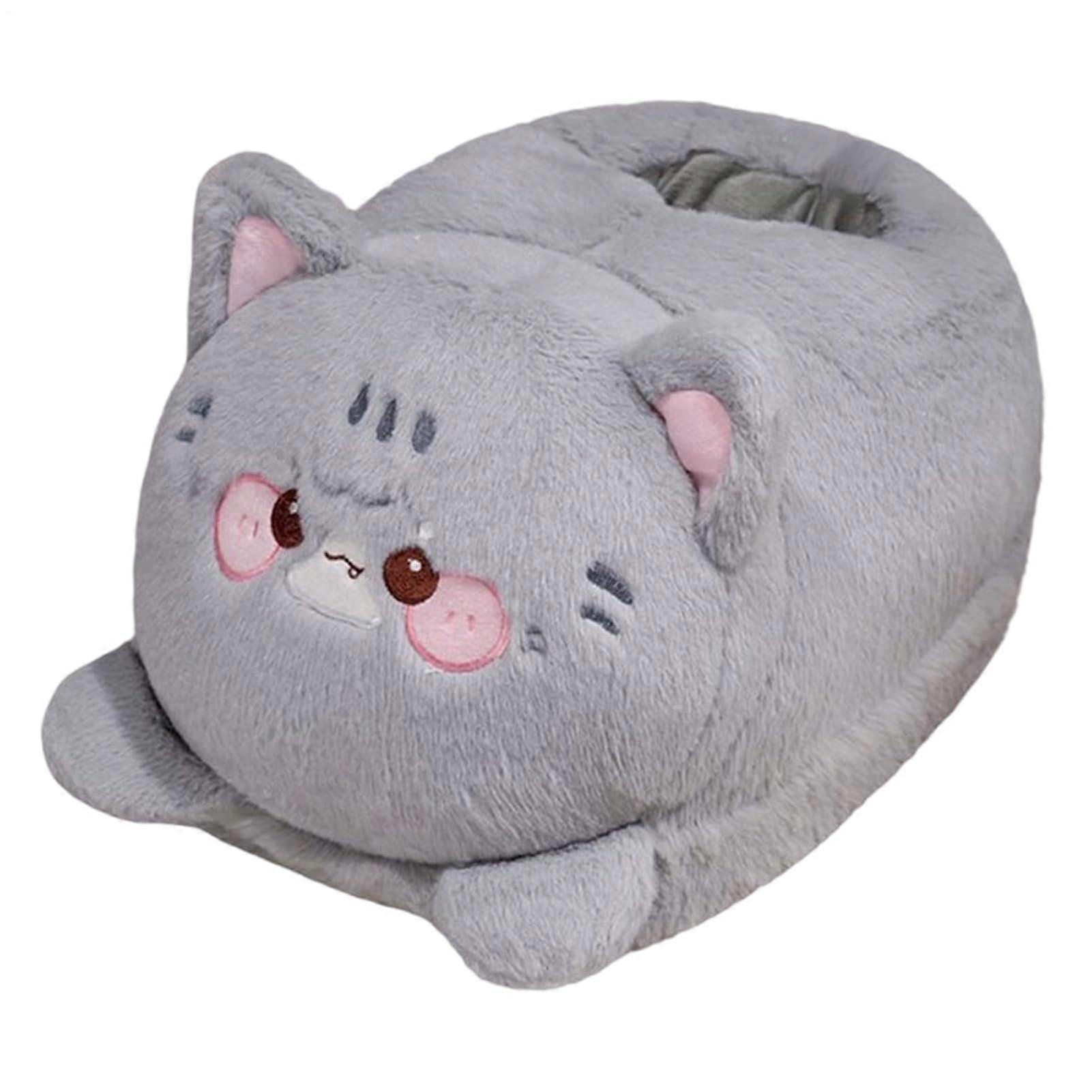Electric Foot Warmer Plush Animal Cordless Portable Under Table Heater For Indoor Living Room Home Office Travel Cat