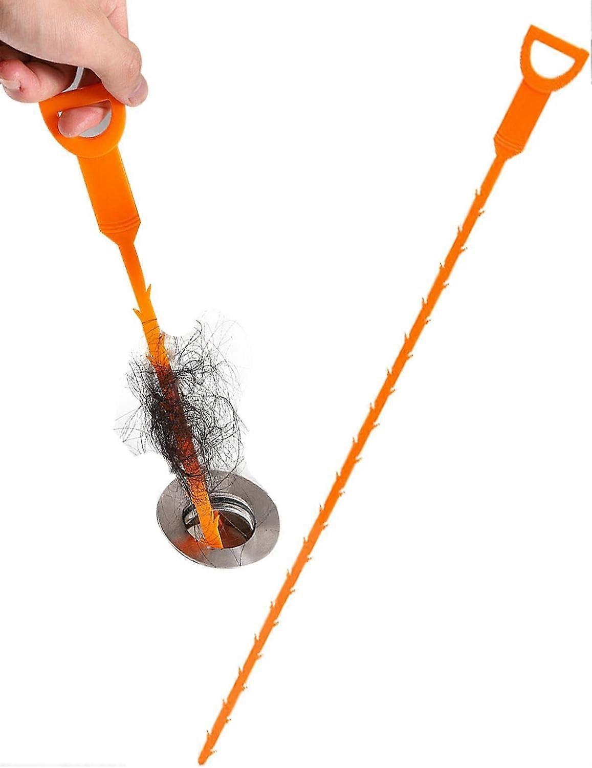 2 Pack Blockage Removal Tool, Sink Clog Remover, Sewer Cleaning Hook