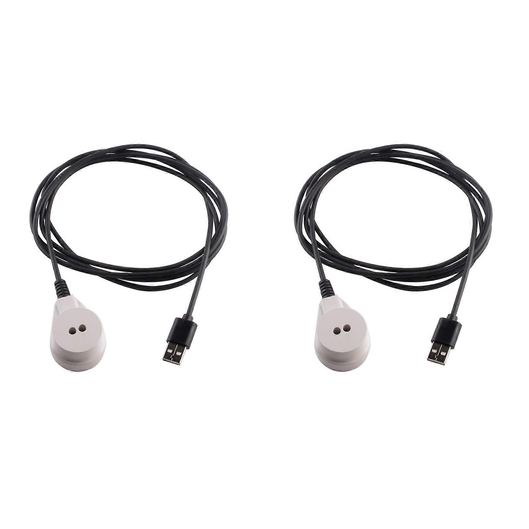 2X USB to Far Infrared Meter Reader Cable 38KHz Modulation Compliance IEC 62056 61107 DLMS Transmission Communication 2M