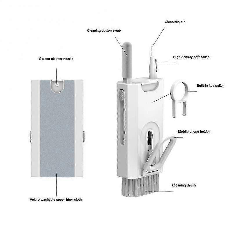 2025 8-in-1 Electronics Cleaner Kit For Earbud Cell Phone Laptop Camera Computer Keyboard Earphone Dust Cleaning Brush Tool