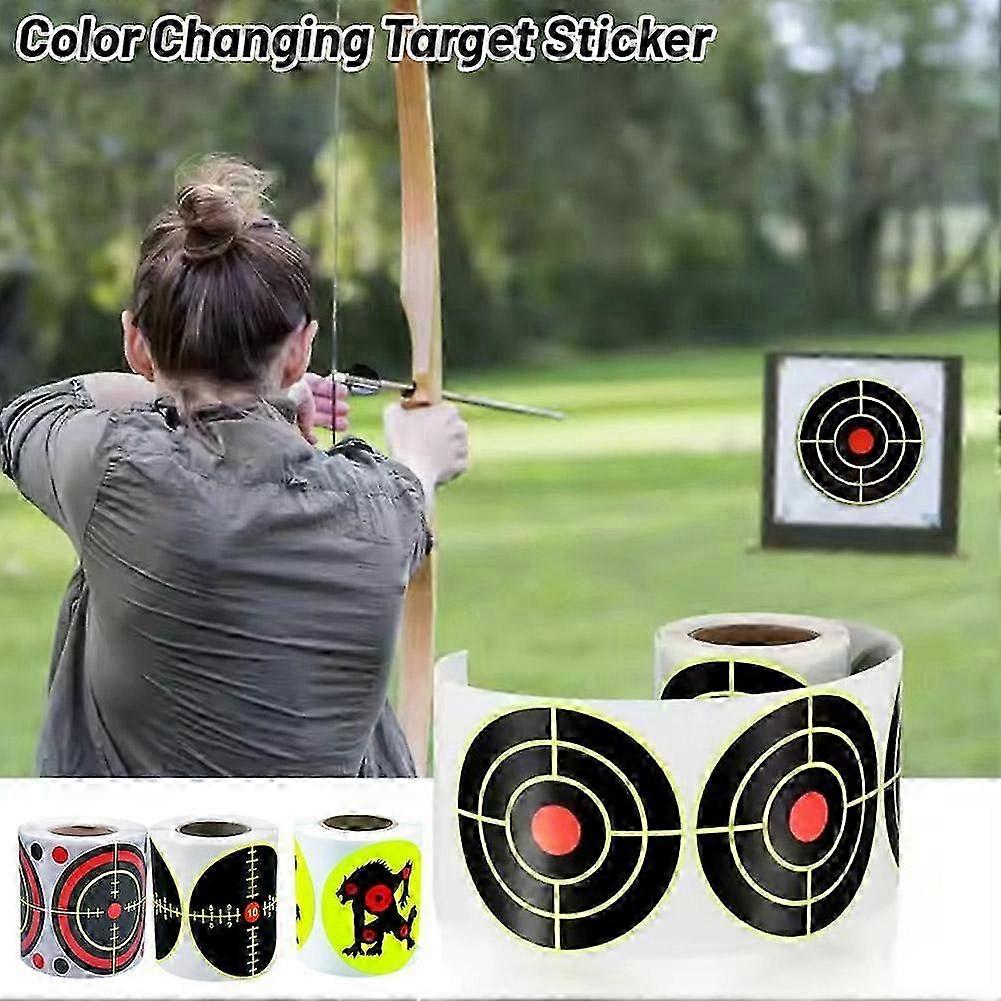 3 inch Shooting Splatter Target Stickers Adhesive Reactive Targets Paper Roll 25-26s