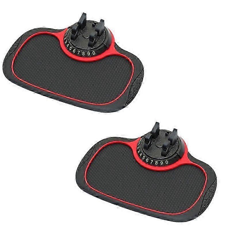 2-Piece Multifunctional Anti-Slip Mat and Phone Holder for Car Dashboard, Secure and Non-Slip Sticky Pad