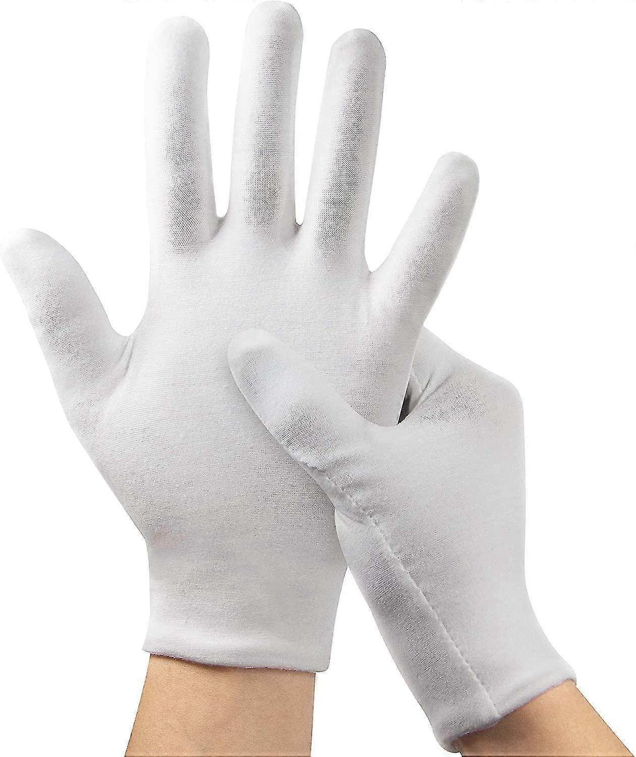 White Moisturizing Cotton Gloves