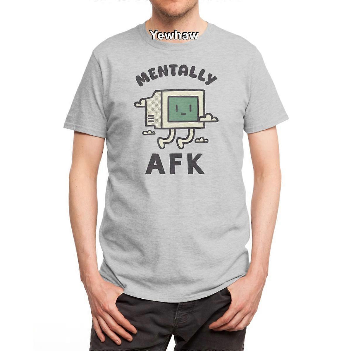 Mentally AFK T-Shirt Computermonitor Retro-Text