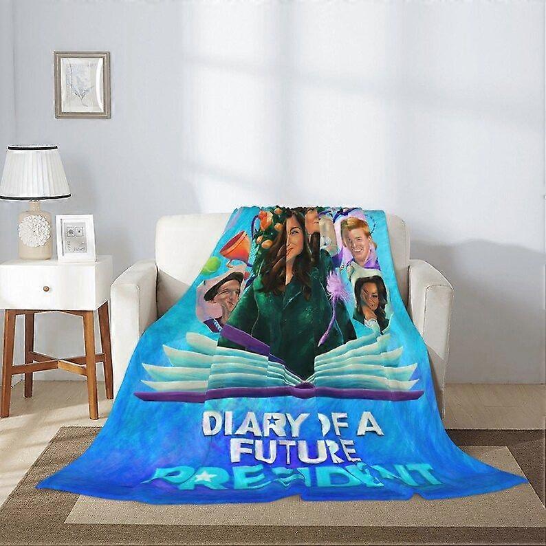 Diary of a Future President Custom Name Soft Flannel Blanket Throw All Seasons Sofa Warm Blankets For Baby Blanket Nap Comfortable Bedding