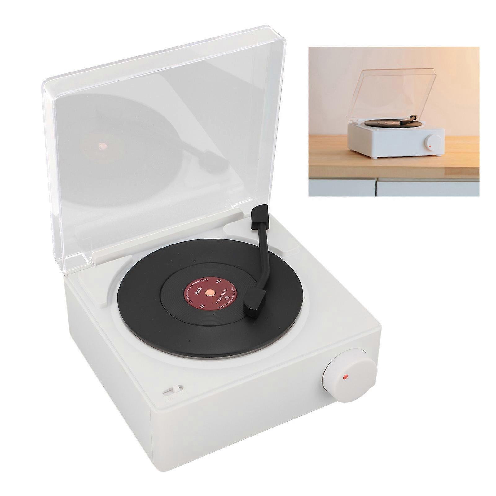 Bluetooth Speaker Alarm Clock Clear Stereo Sound Multifunction Retro Small Desktop Electronic Clock for Home Bedroom White 