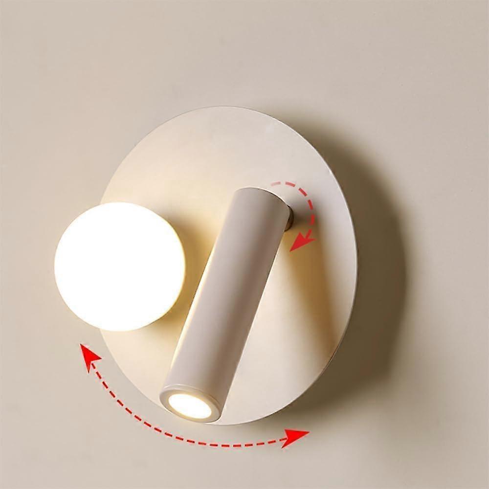 LED Wall Lamp Reading Light TwoInOne Multifunctional Sconce For Bedroom And Bedside Adjustable Rotatable Design