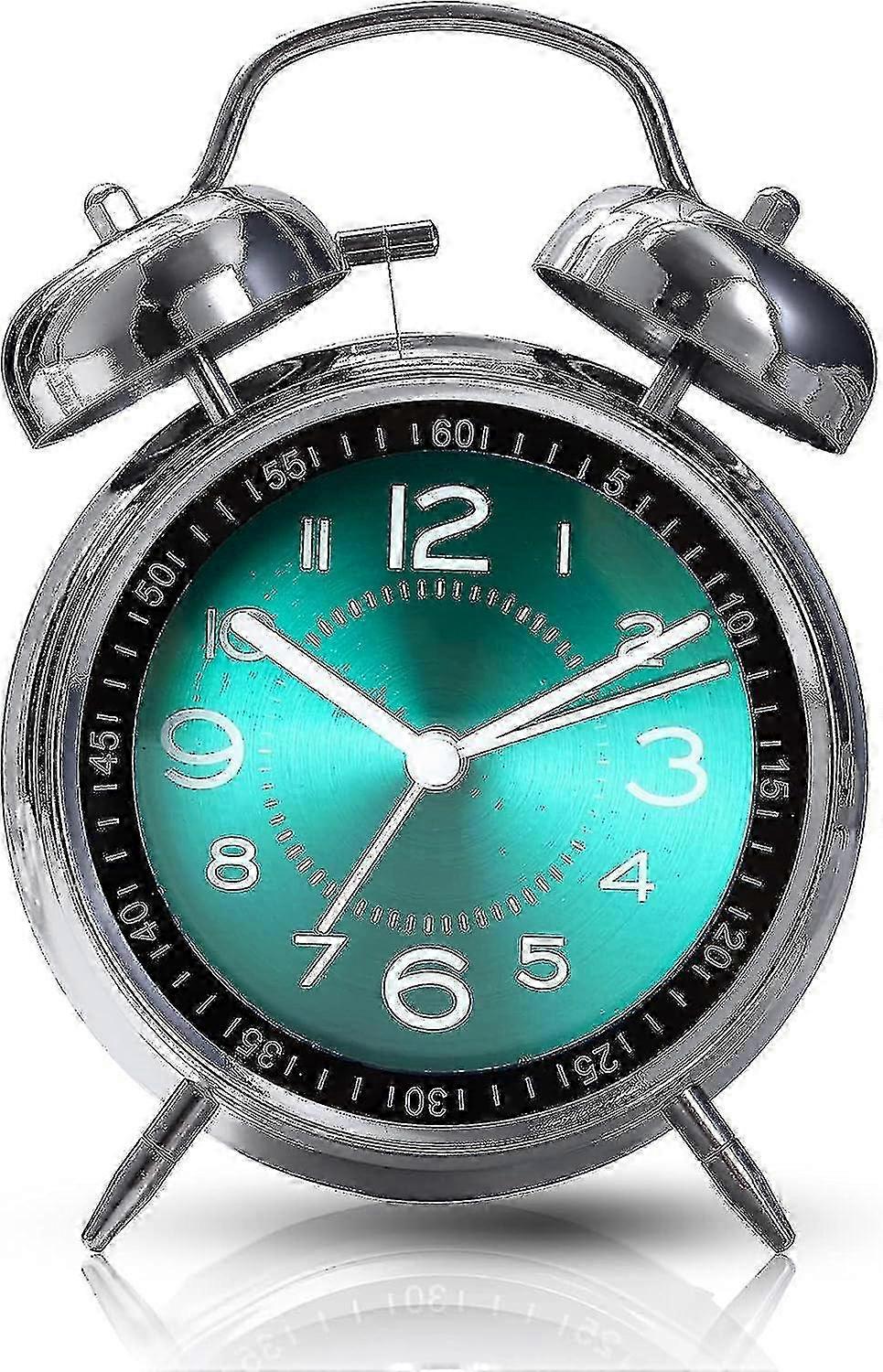 Analog Alarm Clock with Backlight - Loud for Heavy Sleepers