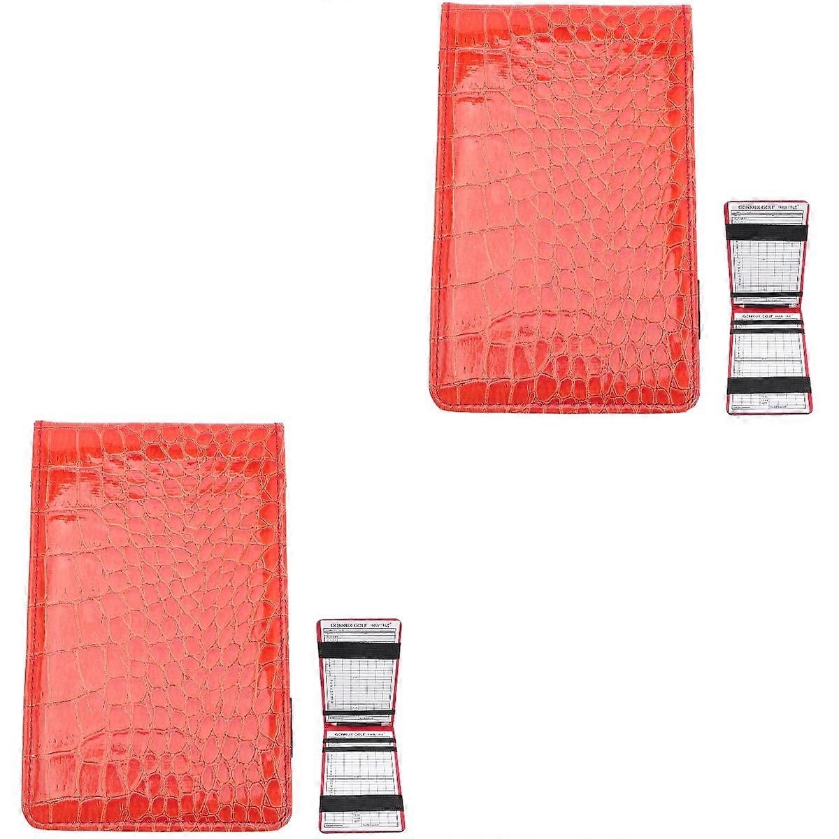 2 PCS Points Record Book The Notebook Golfing Scorebook Golf Scorecard Clipboard Score Keeping Notepad Golfs Scorebook