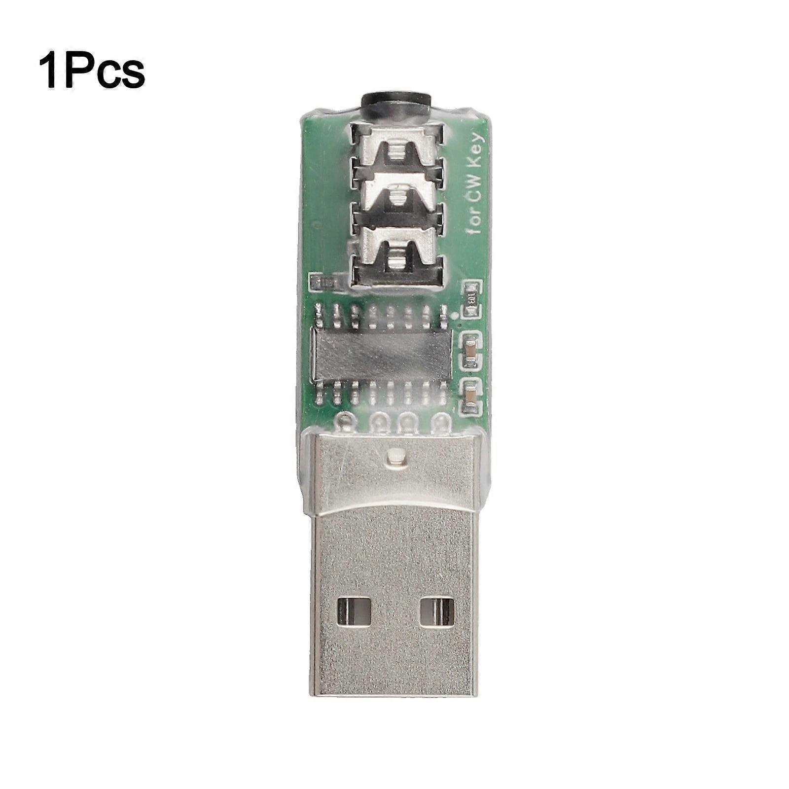 1pc For-VBand Morse Trainer Electric Key Connector USB Key Connection Morse Code CW Trainer Mobile Phone Computer Code Connector